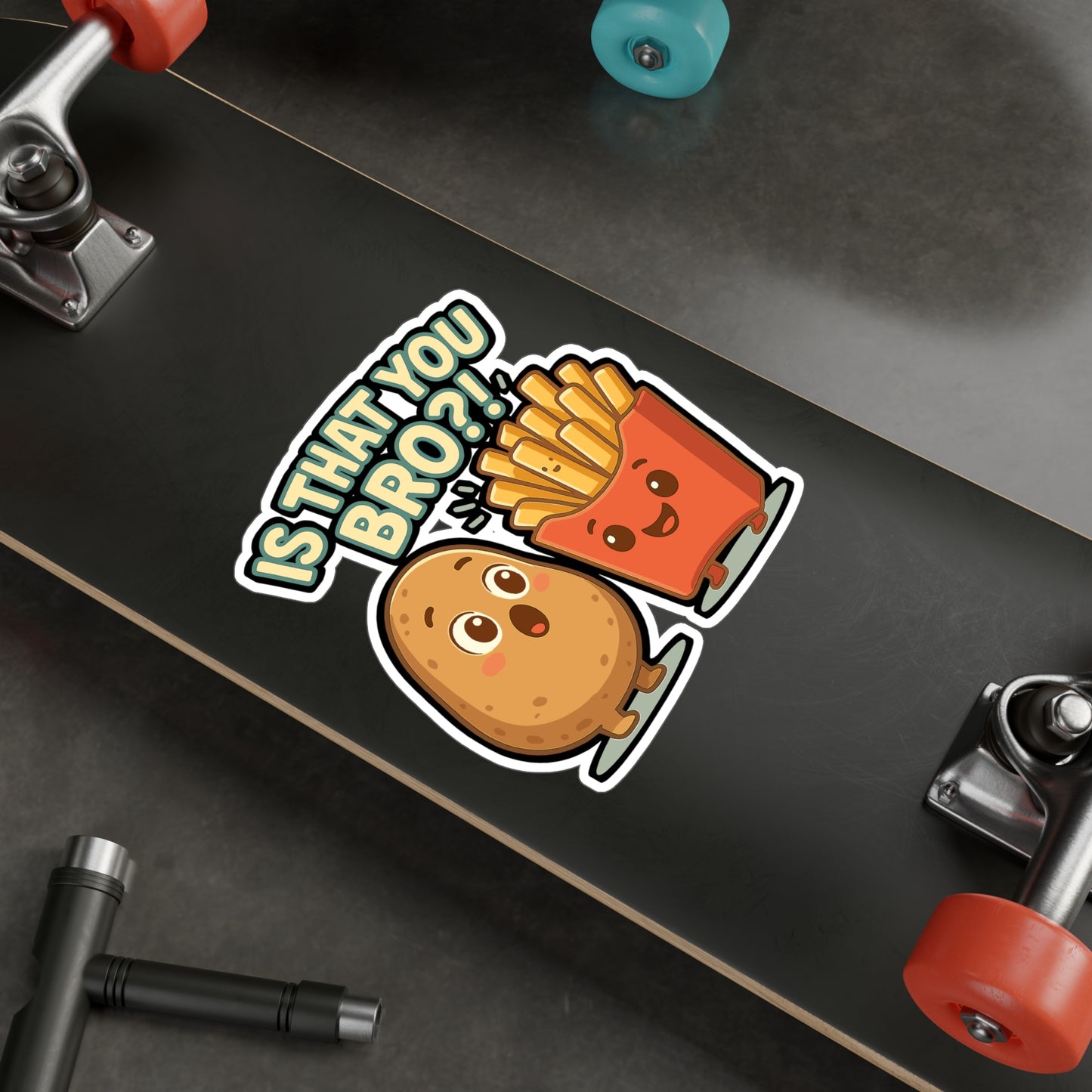 Is That You Bro - Potato Sticker for Laptop, Water Bottle, Funny Gift for Friends, Cute Decor, Trendy Potato Lover Accessory