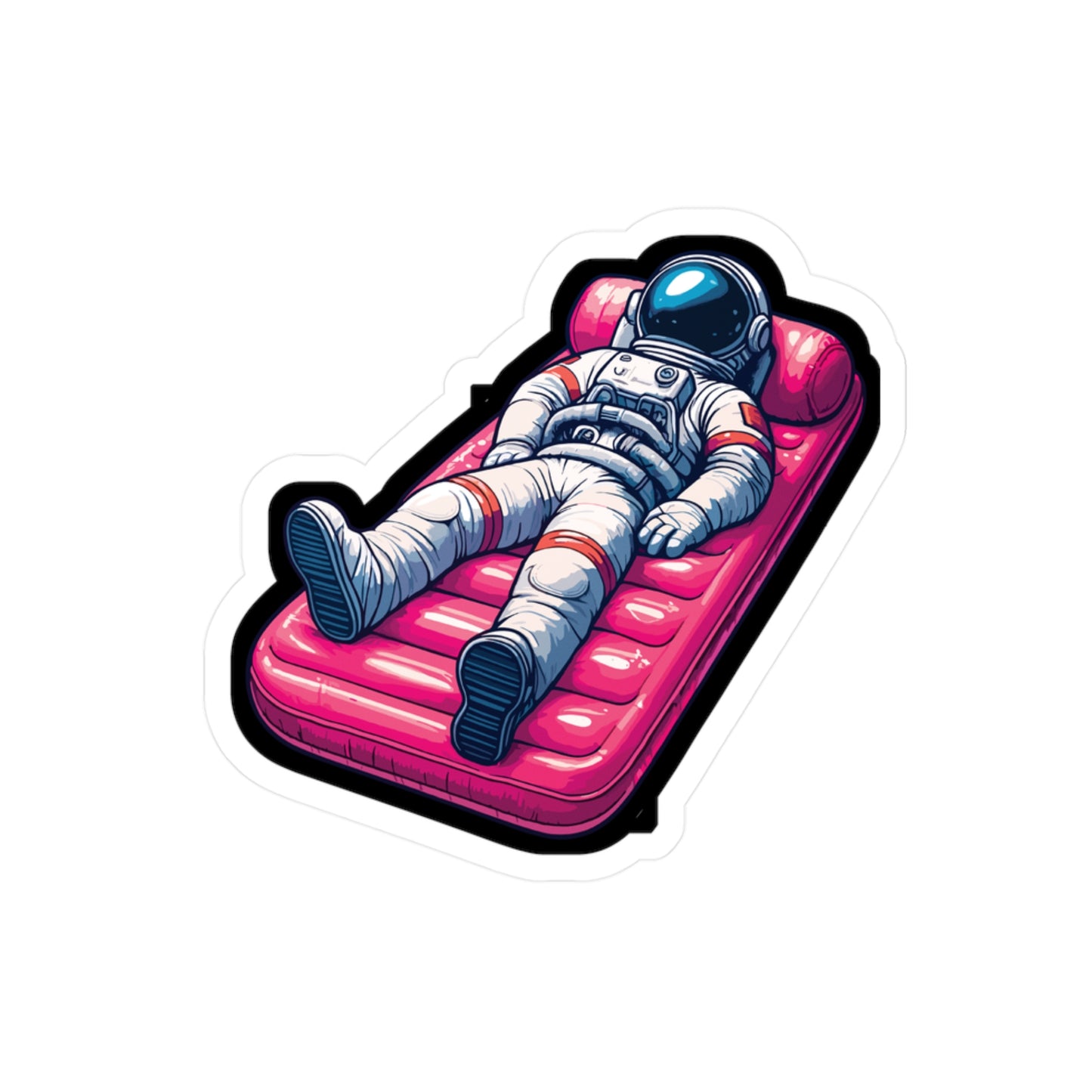 Vacation Astronaut - Astronaut Sticker for Laptop Sticker. Water Bottle Sticker, Vinyl Vacation Decal - Astronaut Gift