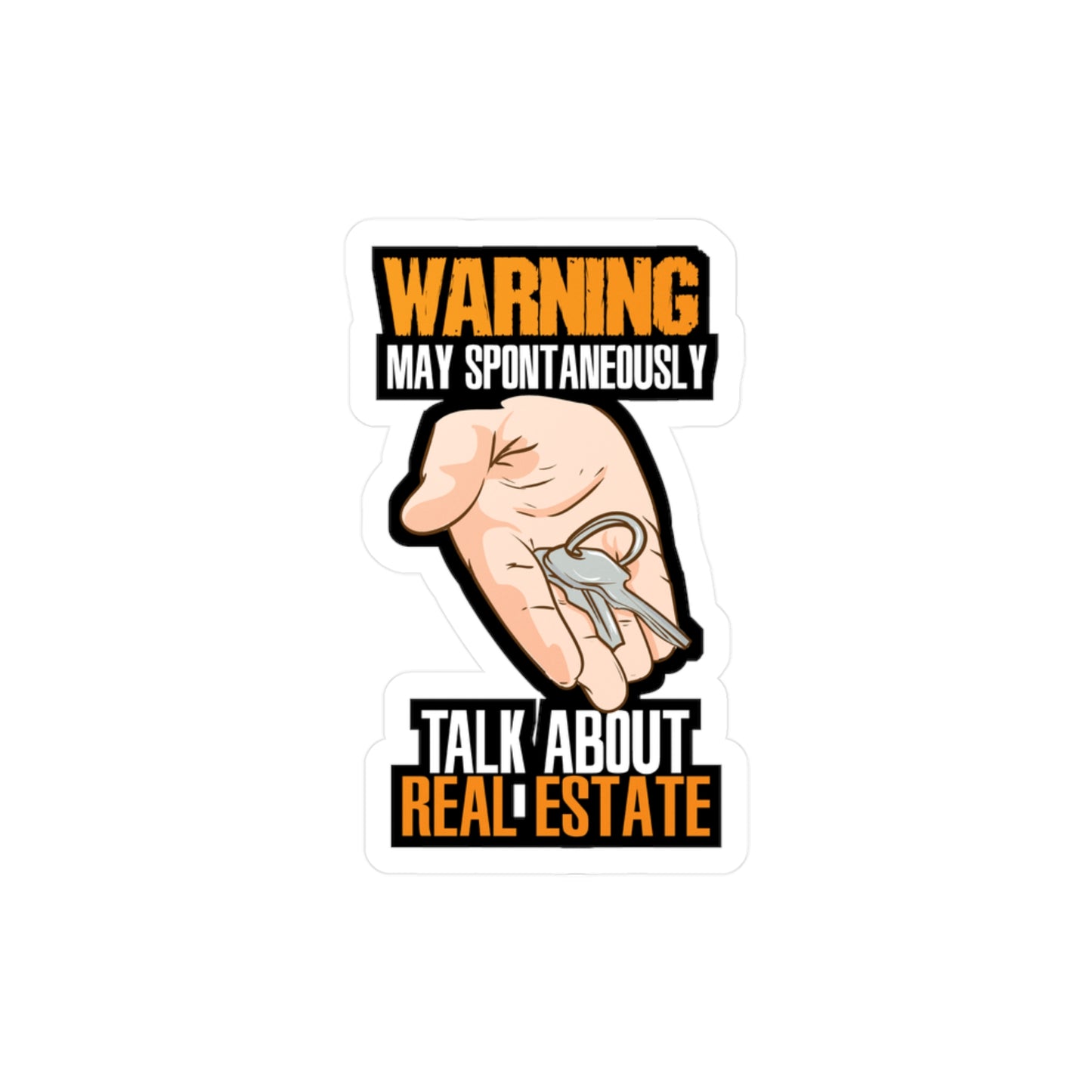 Talk About Real Estate Realtor | Realtor Sticker | Closure Decals | Real-estate Laptop Sticker | Realtor Gift | Closure Gift