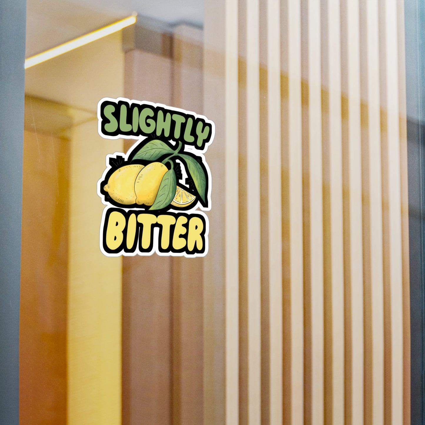 Slightly Bitter - Lemonade Sticker for Wall, Laptop, Window, Truck, Car Lemonade Gift Vinyl Lemon Decal Sticker