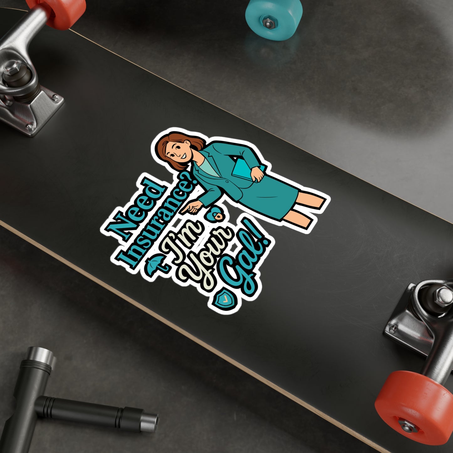 Need Insurance? I'm Your Gal! – Funny Insurance Agent Sticker | Vinyl Decal for Laptop or Water Bottle | Policy Advisor Gift