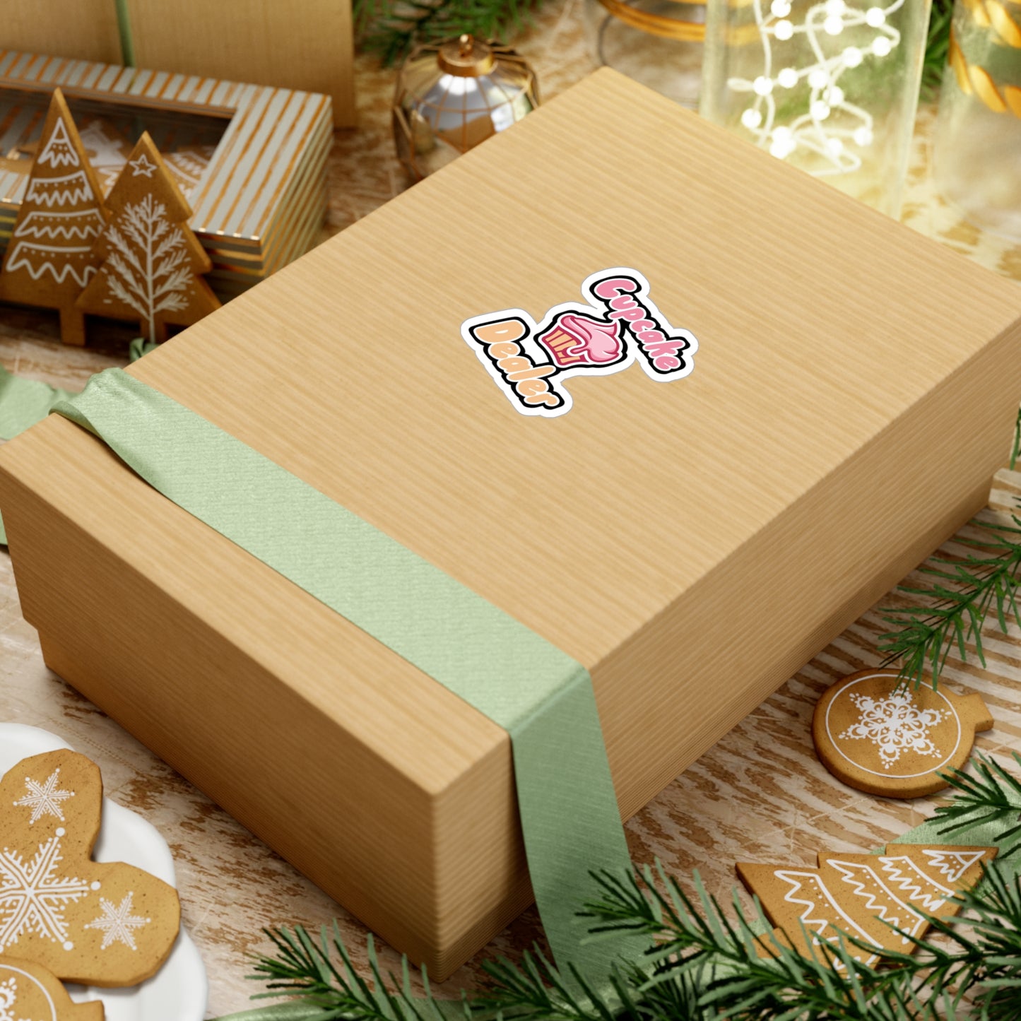 Cupcake Dealer - Cupcake Sticker for Wall, Laptop, Window, Truck, Car Cupcake Gift Vinyl Cake Decal Sticker