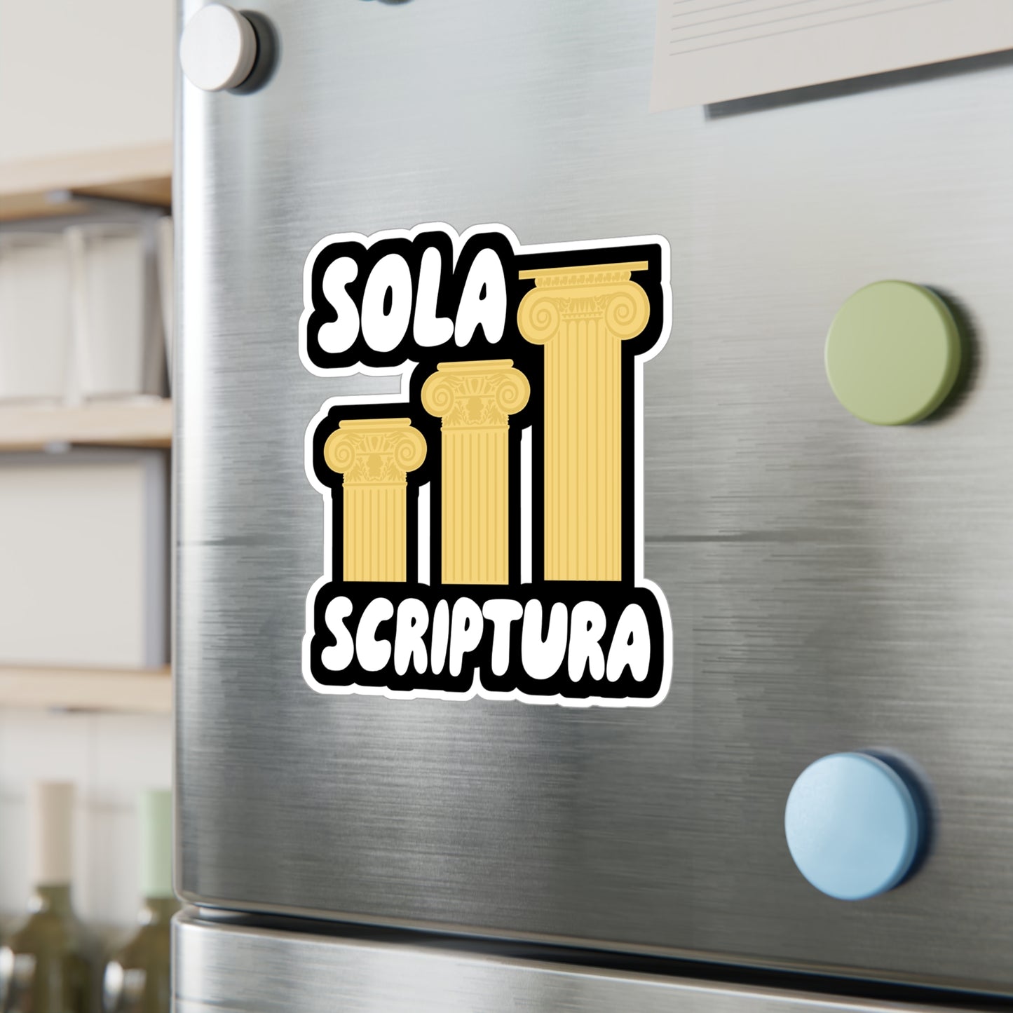 Sola Scriptura - Theology Sticker for Wall, Laptop, Window, Truck, Car Theology Gift Vinyl Christian Decal Sticker