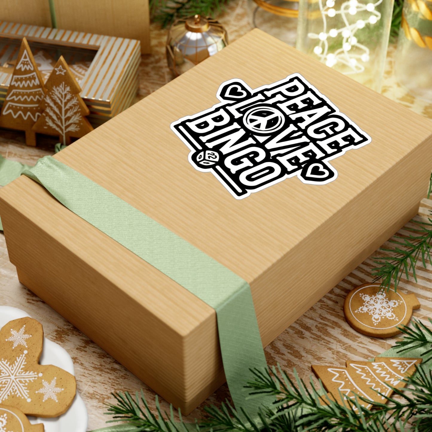 Peace Love Bingo - Bingo Sticker for Car Window Laptop Sticker. Water Bottle Sticker, Vinyl Caller Decal, Balls Sticker - Bingo Gift