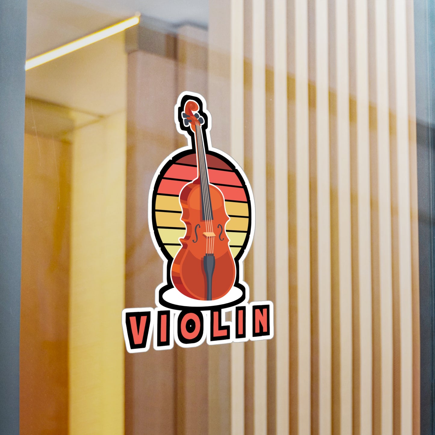 Violin - Teacher Sticker for Car Window Laptop Sticker. Water Bottle Sticker, Vinyl Musical Decal, Violin Sticker - Teacher Gift