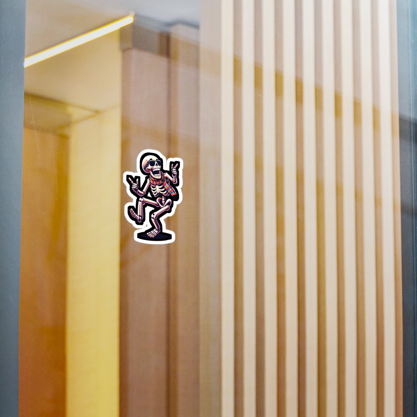 Dancing Skeleton - Skeleton Sticker for Car Window Laptop Sticker. Water Bottle Sticker, Vinyl Dancing Decal, Bones Sticker - Skeleton Gift