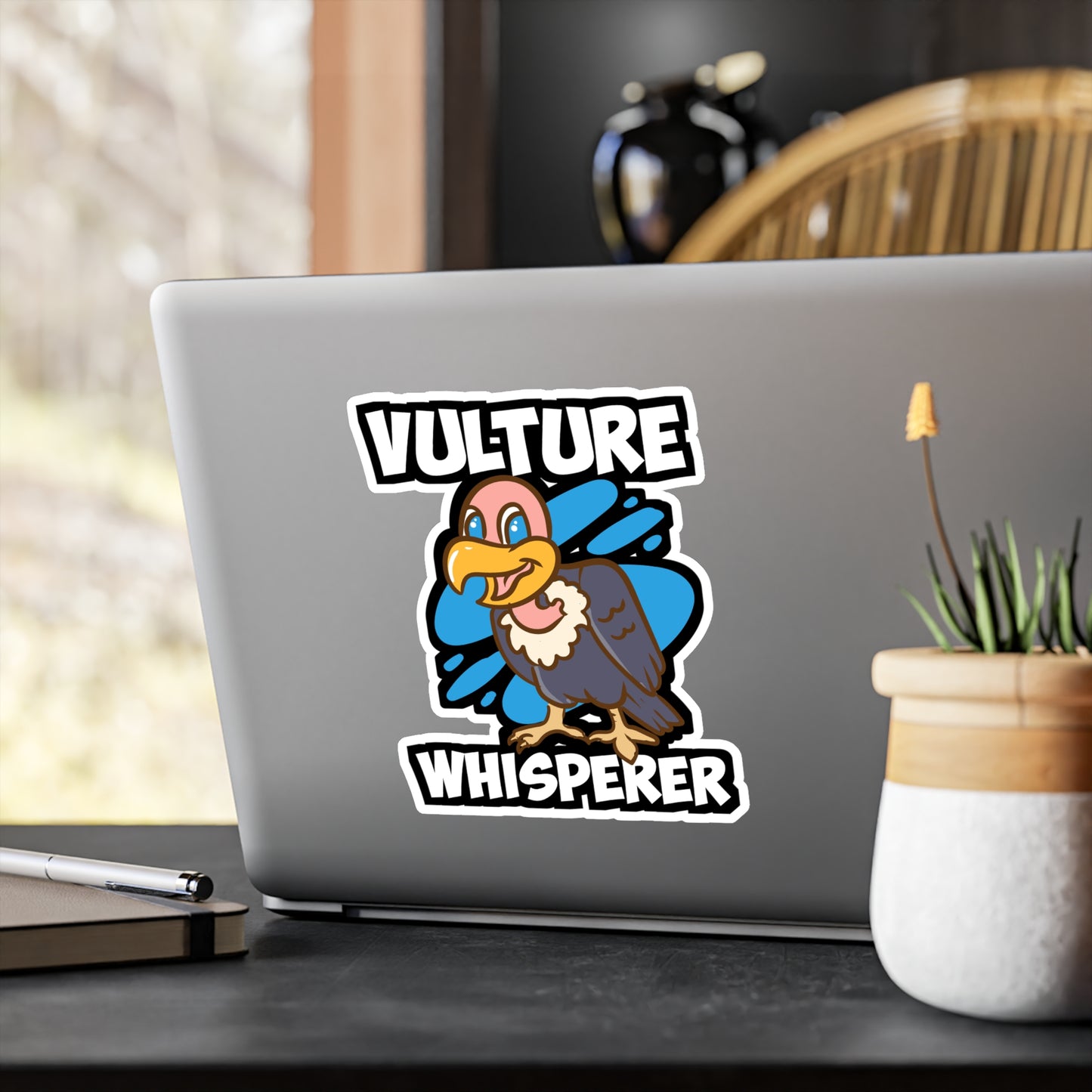 Vulture Whisperer - Vulture Sticker for Laptop Sticker. Water Bottle Sticker, Vinyl Scavenging Decal - Vulture Gift