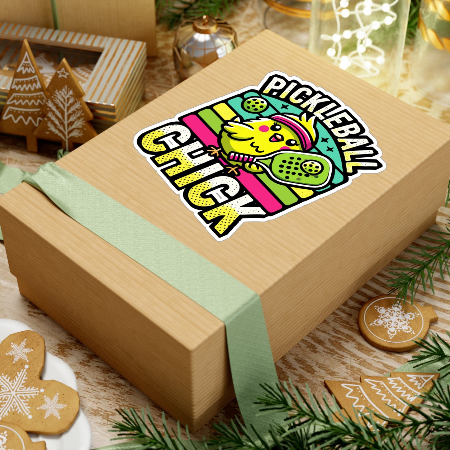 Pickleball Chick - Pickleball Sticker for Laptop Sticker. Water Bottle Sticker, Vinyl Dink Decal - Pickleball Gift