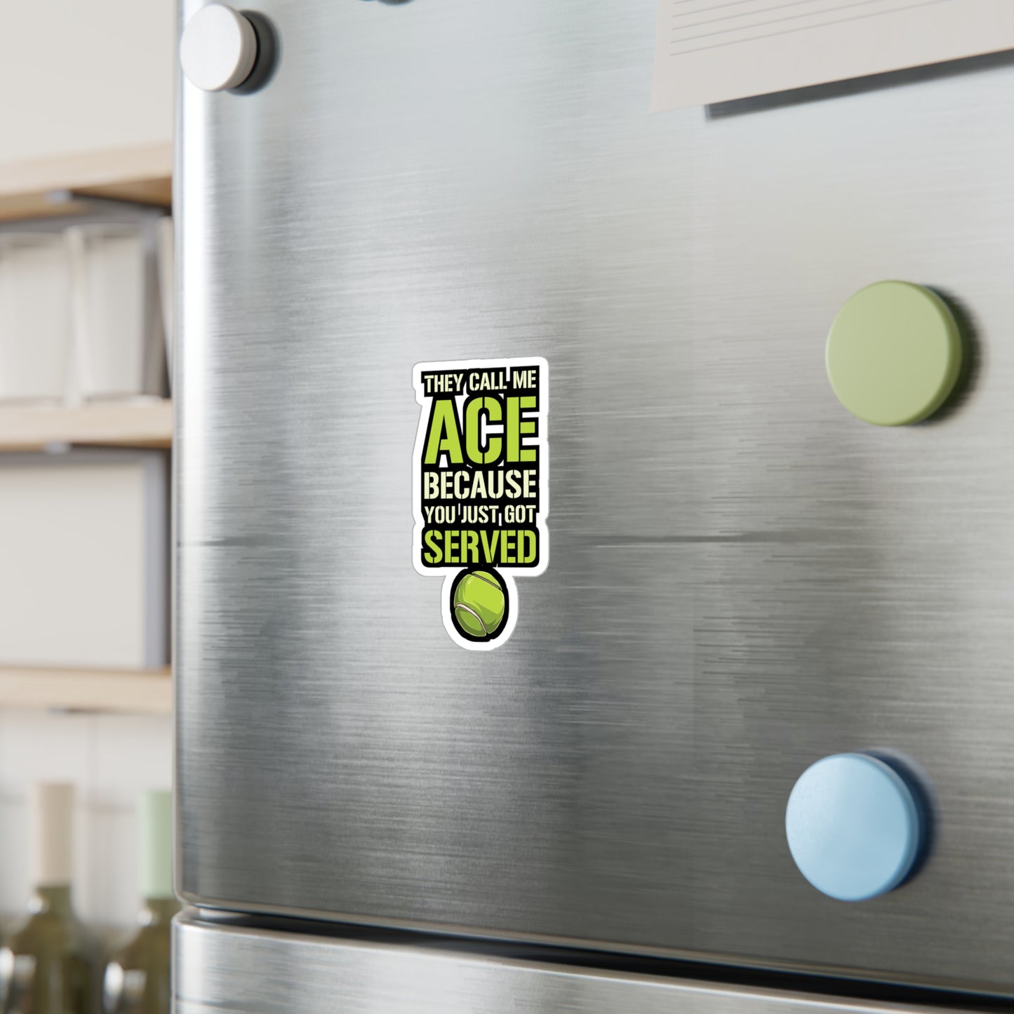 They Call Me Ace Because You Just Got Served - Padel Sticker for Laptop Sticker. Water Bottle Sticker, Vinyl Padel court Decal - Padel Gift