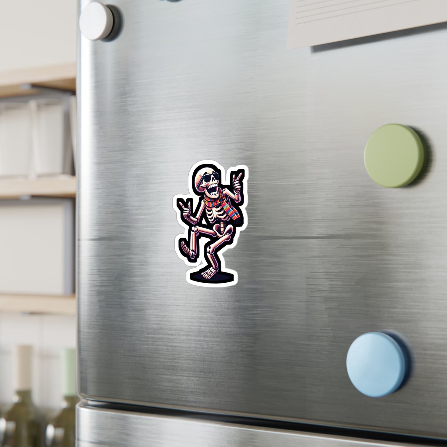 Dancing Skeleton - Skeleton Sticker for Car Window Laptop Sticker. Water Bottle Sticker, Vinyl Dancing Decal, Bones Sticker - Skeleton Gift