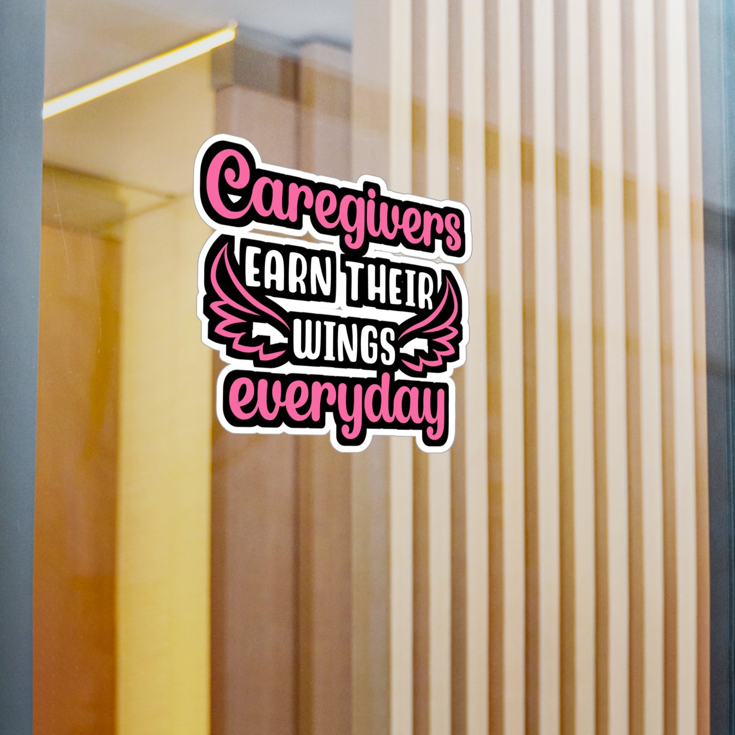 Caregivers Earn Their Wings Everyday | Nurse Sticker | Caregiver Decals | Nursing-student Car Sticker | Nurse Gift | Caregiver Gift