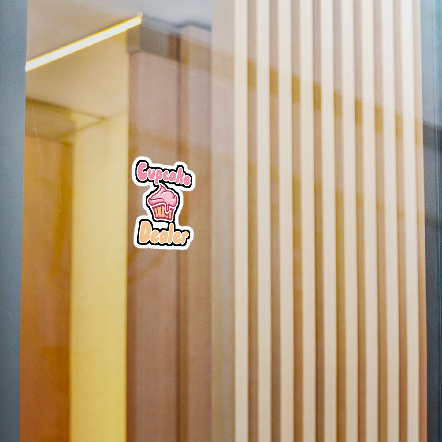 Cupcake Dealer - Cupcake Sticker for Wall, Laptop, Window, Truck, Car Cupcake Gift Vinyl Cake Decal Sticker