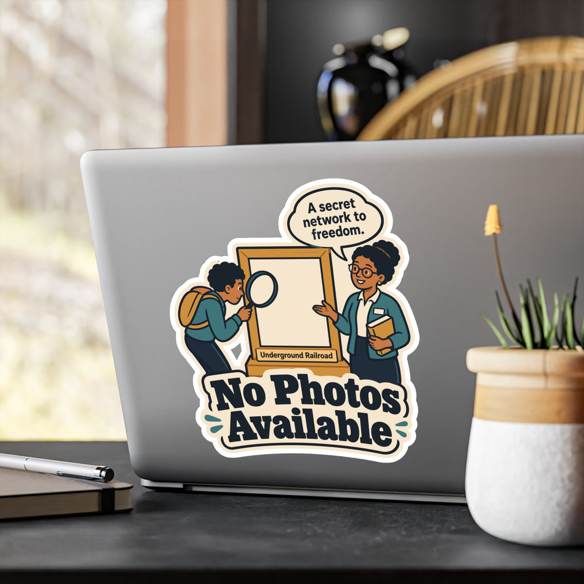 Librarian Sticker - No Photos Available Design, Fabulous Magical Unicorn Decals for Laptop and Water Bottle
