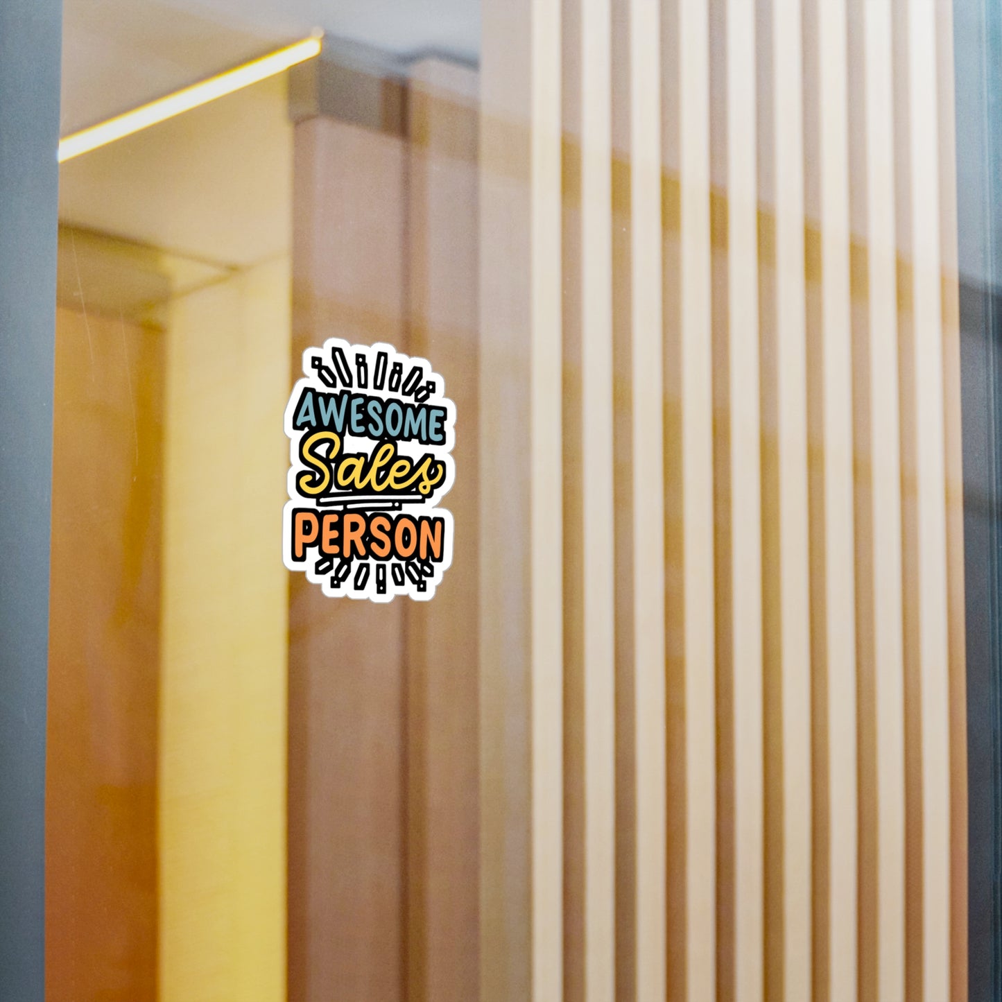 Awesome Salesperson | Salesman Sticker | Salesperson Vinyl Sticker | Assistant Laptop Sticker | Salesman Gift | Salesperson Gift