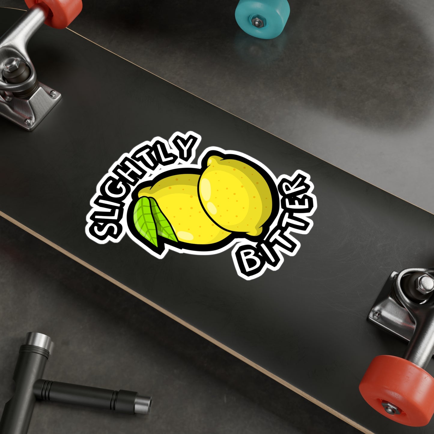 Slightly Bitter | Lemonade Sticker | Lemon Decals | Squeazy Laptop Sticker | Lemonade Gift | Lemon Gift