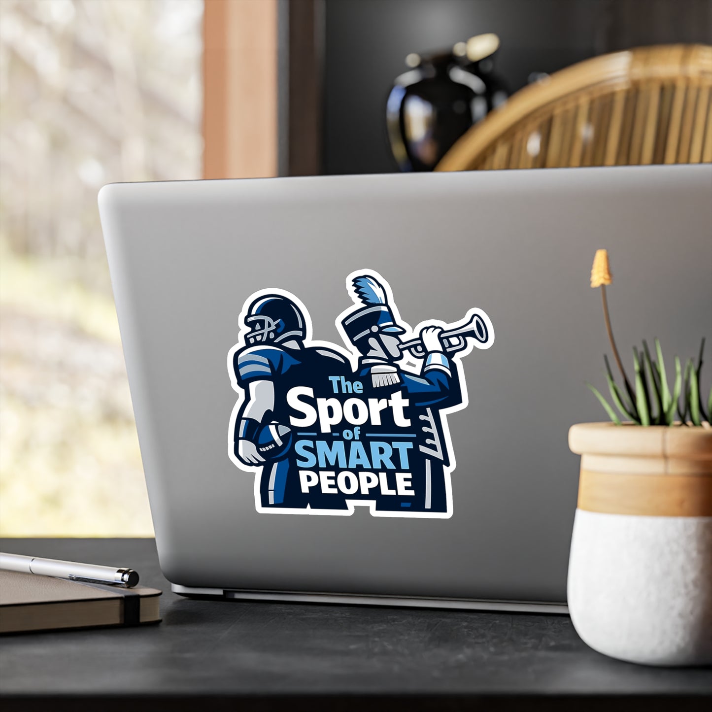Marching Band Sticker "The Sport of Smart People" Vinyl Waterproof decals for Laptop Water Bottle Drummer Band Director Mellophone