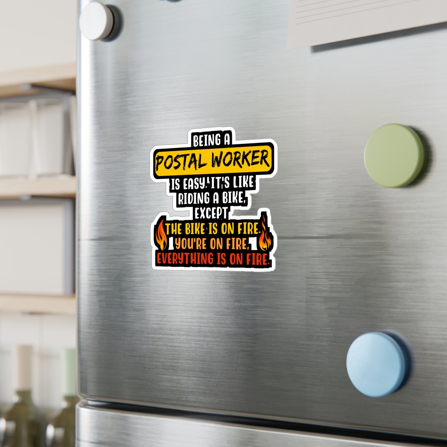 Being A Postal Worker Is Easy | Postal worker Sticker | Funny postal worker Decals | Postal worker Gift