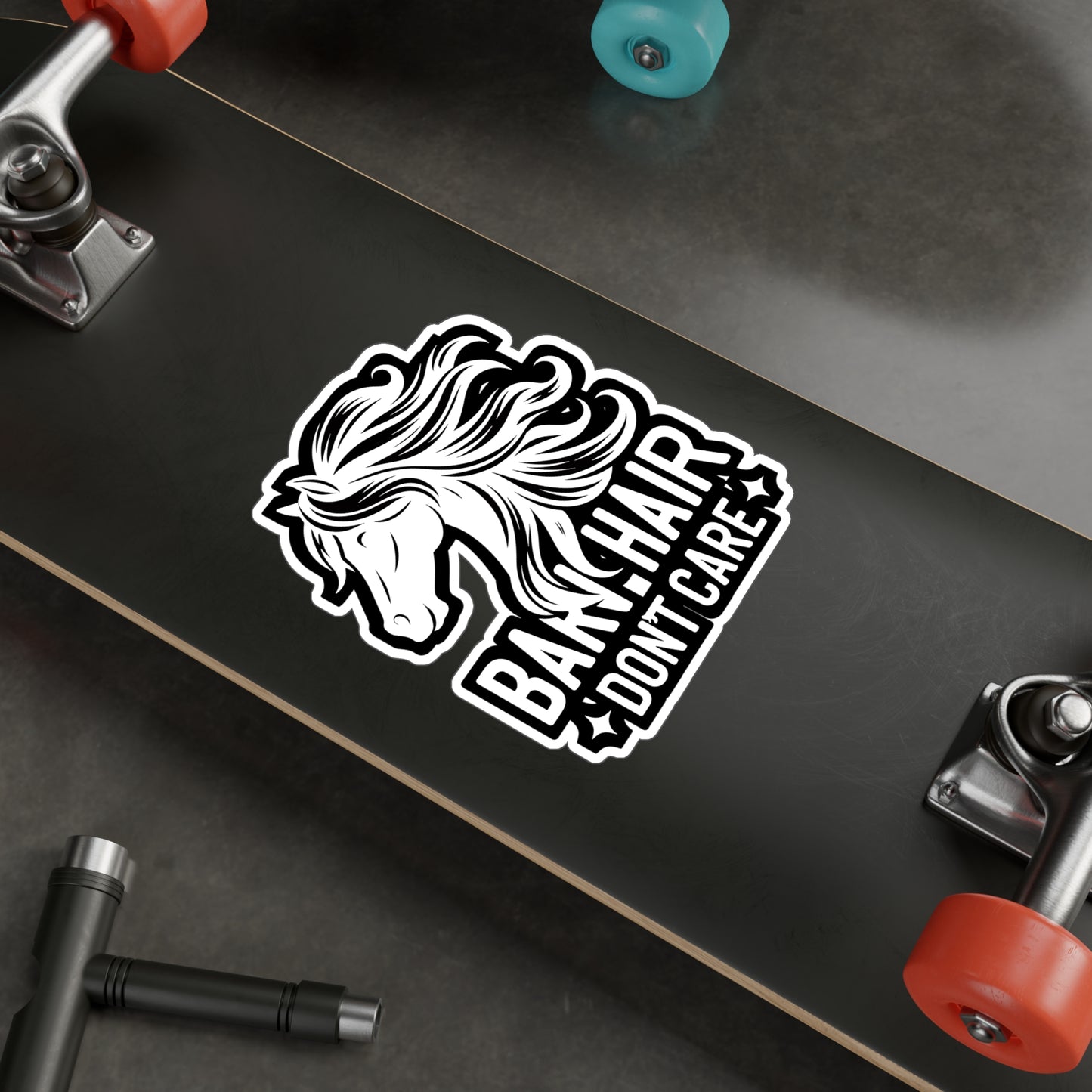 Barn Hair Don't Care - Horse Sticker for Car Window Laptop Sticker. Water Bottle Sticker, Vinyl Pasture Decal, Neigh Sticker - Horse Gift