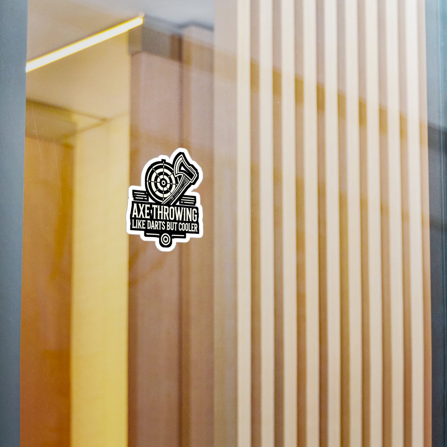 Axe Throwing Like Darts But Cooler - Axe-throwing Sticker for Laptop Sticker. Water Bottle Sticker, Vinyl Knife Decal - Axe-throwing Gift