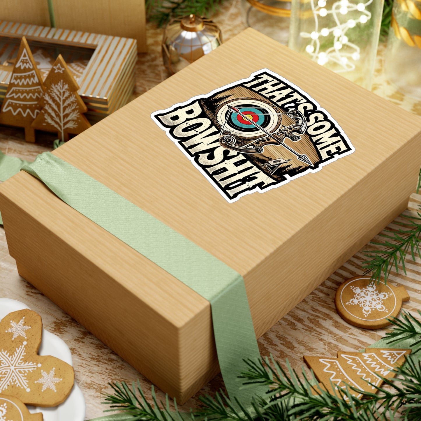 That's Some Bowshit - Archery Sticker for Laptop Sticker. Water Bottle Sticker, Vinyl Bowhunting Decal - Archery Gift