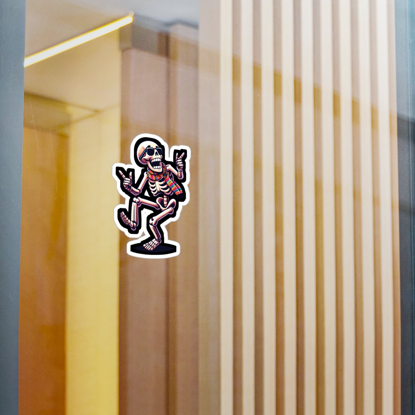 Dancing Skeleton - Skeleton Sticker for Car Window Laptop Sticker. Water Bottle Sticker, Vinyl Dancing Decal, Bones Sticker - Skeleton Gift