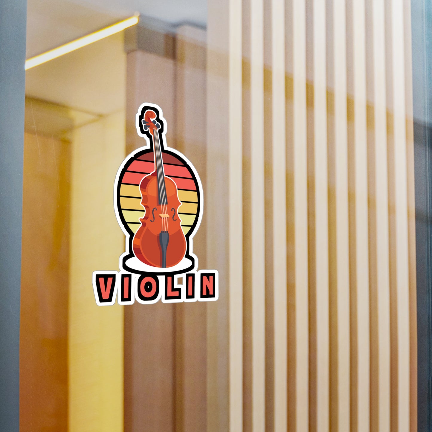 Violin - Teacher Sticker for Car Window Laptop Sticker. Water Bottle Sticker, Vinyl Musical Decal, Violin Sticker - Teacher Gift