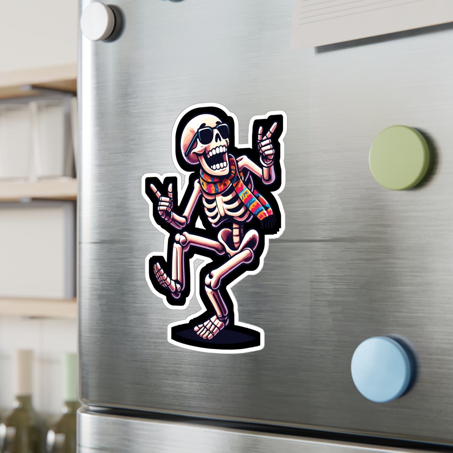 Dancing Skeleton - Skeleton Sticker for Car Window Laptop Sticker. Water Bottle Sticker, Vinyl Dancing Decal, Bones Sticker - Skeleton Gift