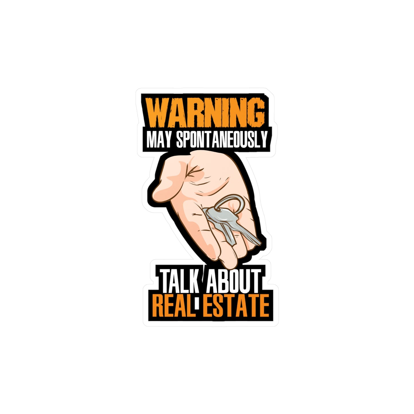 Talk About Real Estate Realtor | Realtor Sticker | Closure Decals | Real-estate Laptop Sticker | Realtor Gift | Closure Gift