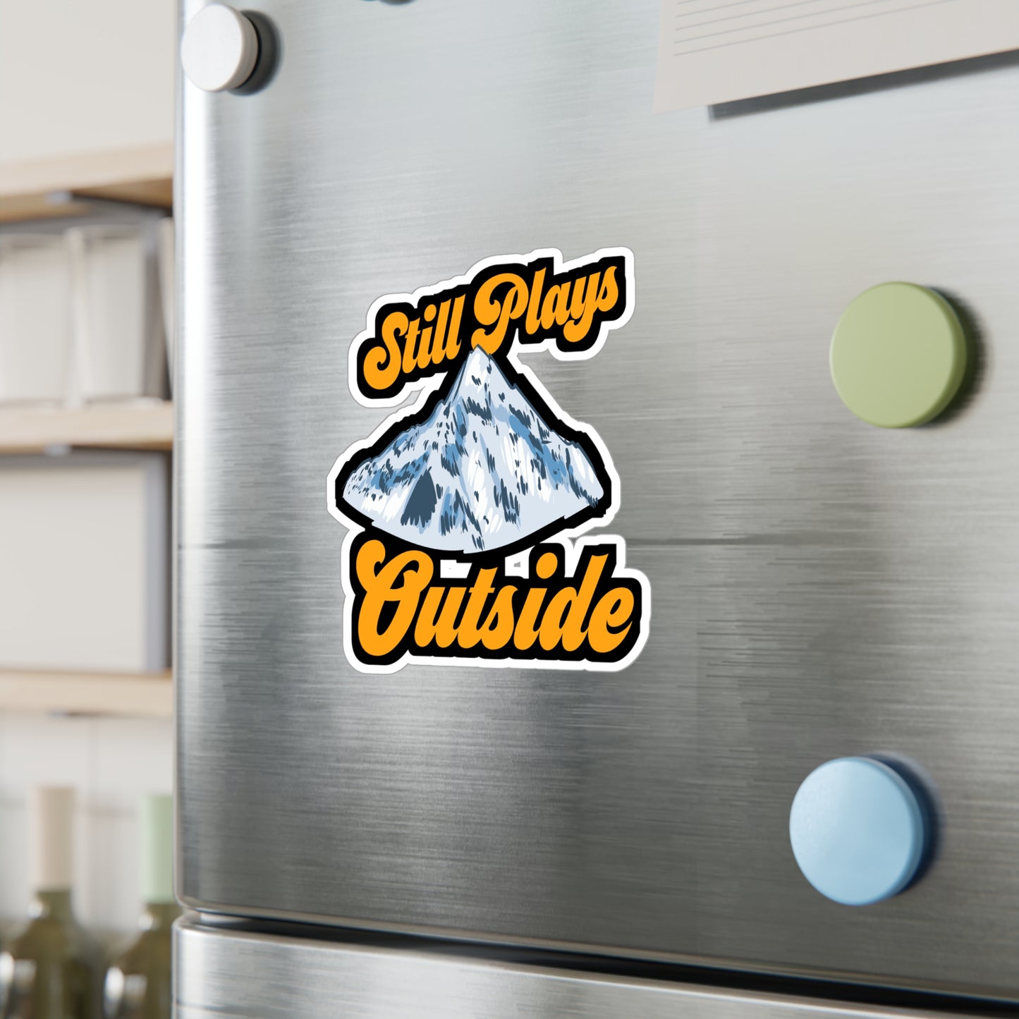 Still Plays Outside - Hiking Sticker for Laptop Sticker. Water Bottle Sticker, Vinyl Camping Decal - Hiking Gift