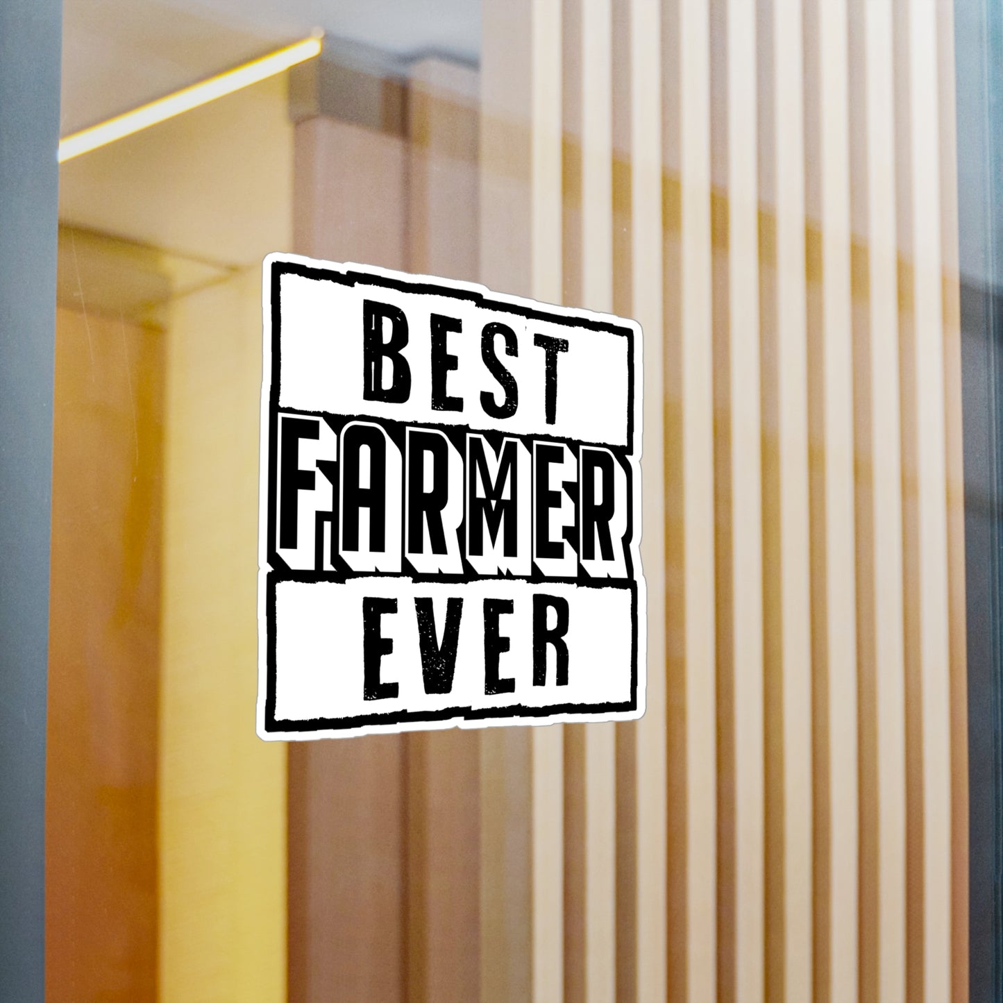 Best Farmer Ever - Farmer Sticker for Car Window Laptop Sticker. Water Bottle Sticker, Vinyl Farm Decal, Farming Sticker - Farmer Gift