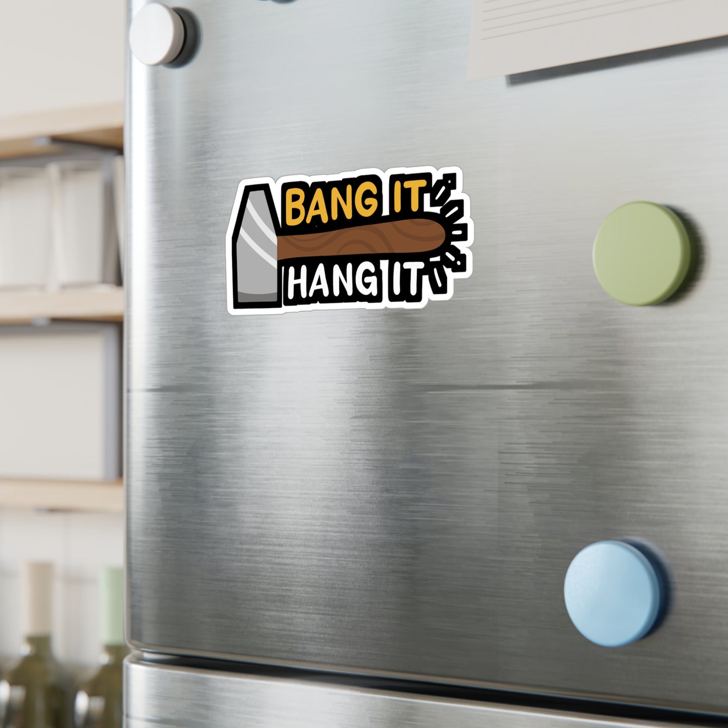 Bang It And Hang It - Sheet-metal-worker Sticker for Laptop Sticker. Water Bottle Sticker, Vinyl Blacksmith Decal - Sheet-metal-worker Gift