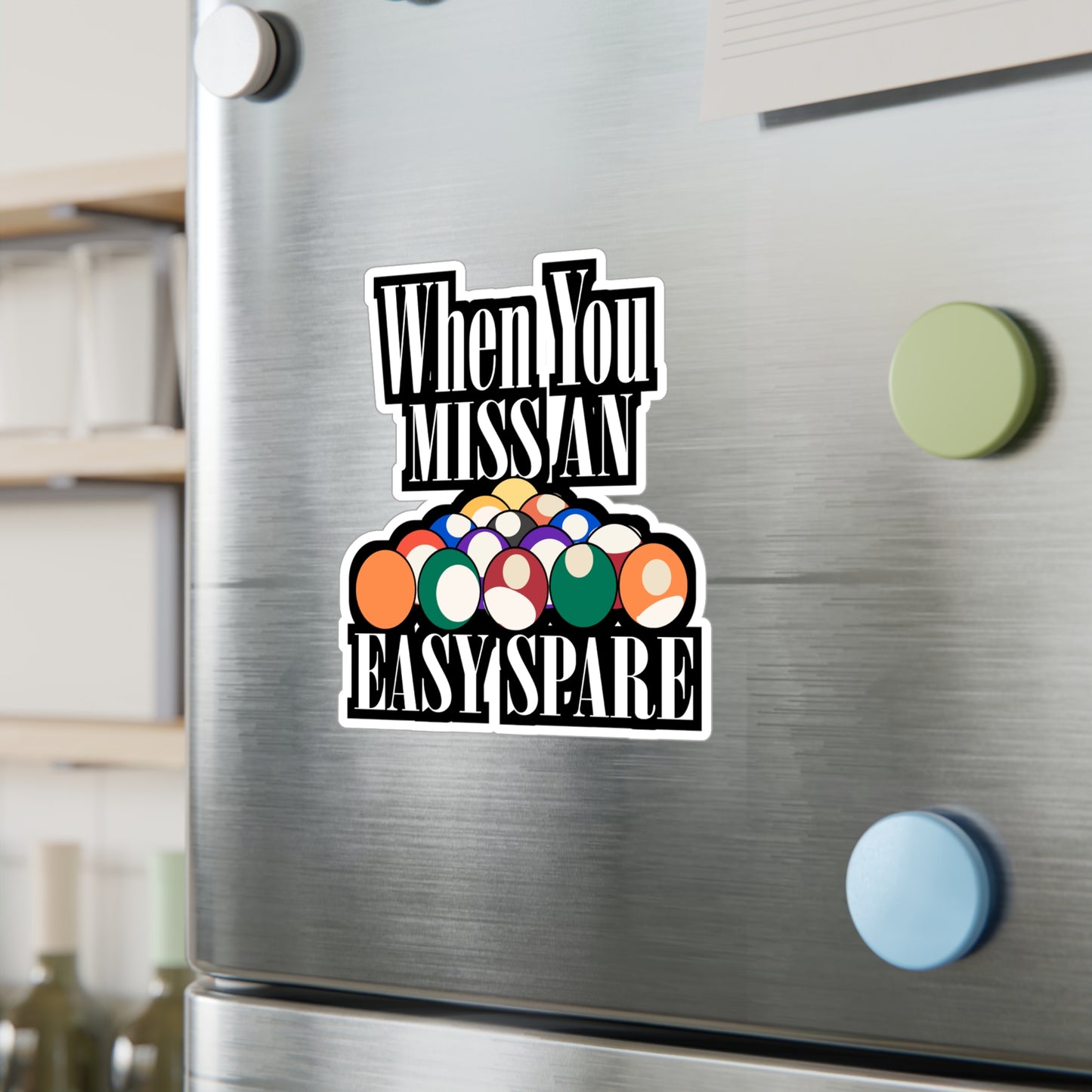 When You Miss An Easy Spare Bowling - Bowling Sticker for Laptop Sticker. Water Bottle Sticker, Vinyl Ten-pin Decal - Bowling Gift