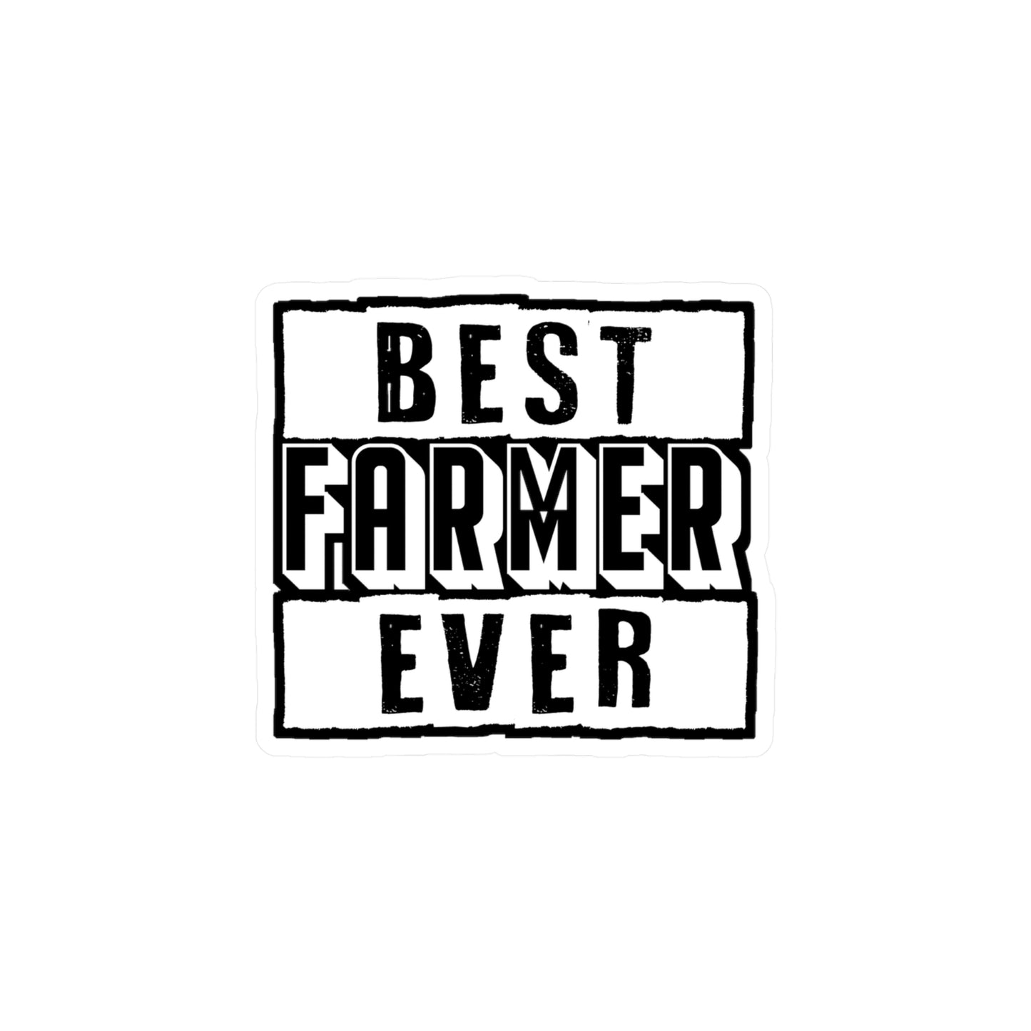 Best Farmer Ever - Farmer Sticker for Car Window Laptop Sticker. Water Bottle Sticker, Vinyl Farm Decal, Farming Sticker - Farmer Gift