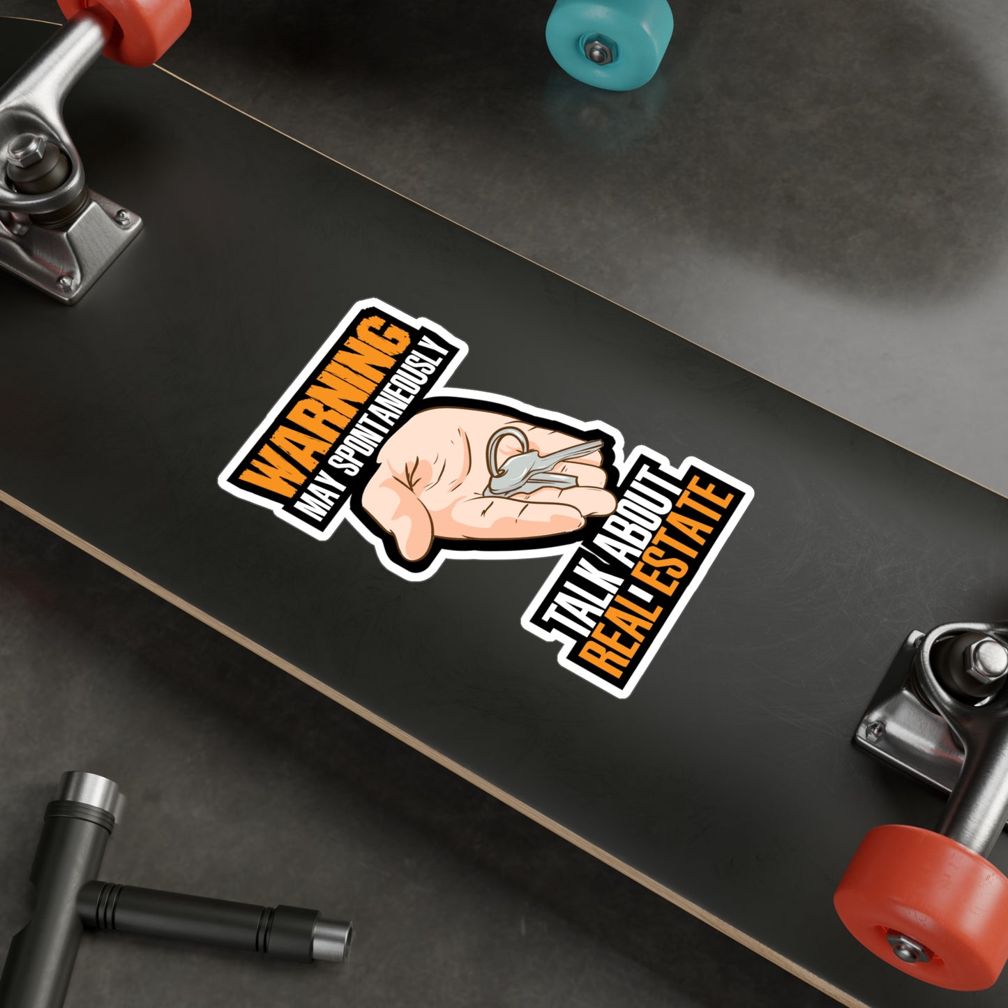 Talk About Real Estate Realtor | Realtor Sticker | Closure Decals | Real-estate Laptop Sticker | Realtor Gift | Closure Gift