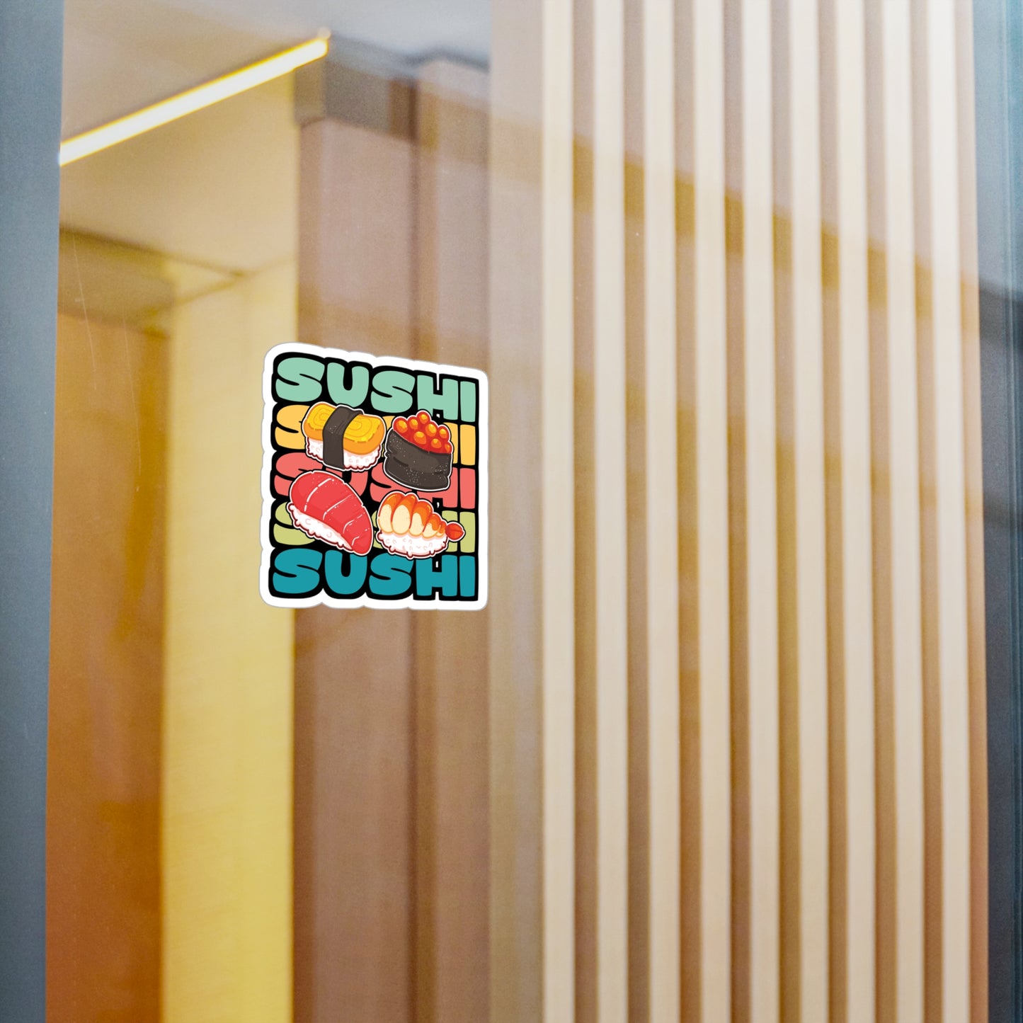 Sushi - Japan Sticker for Car Window Laptop Sticker. Water Bottle Sticker, Vinyl Japanese Decal, Gift idea Sticker - Japan Gift