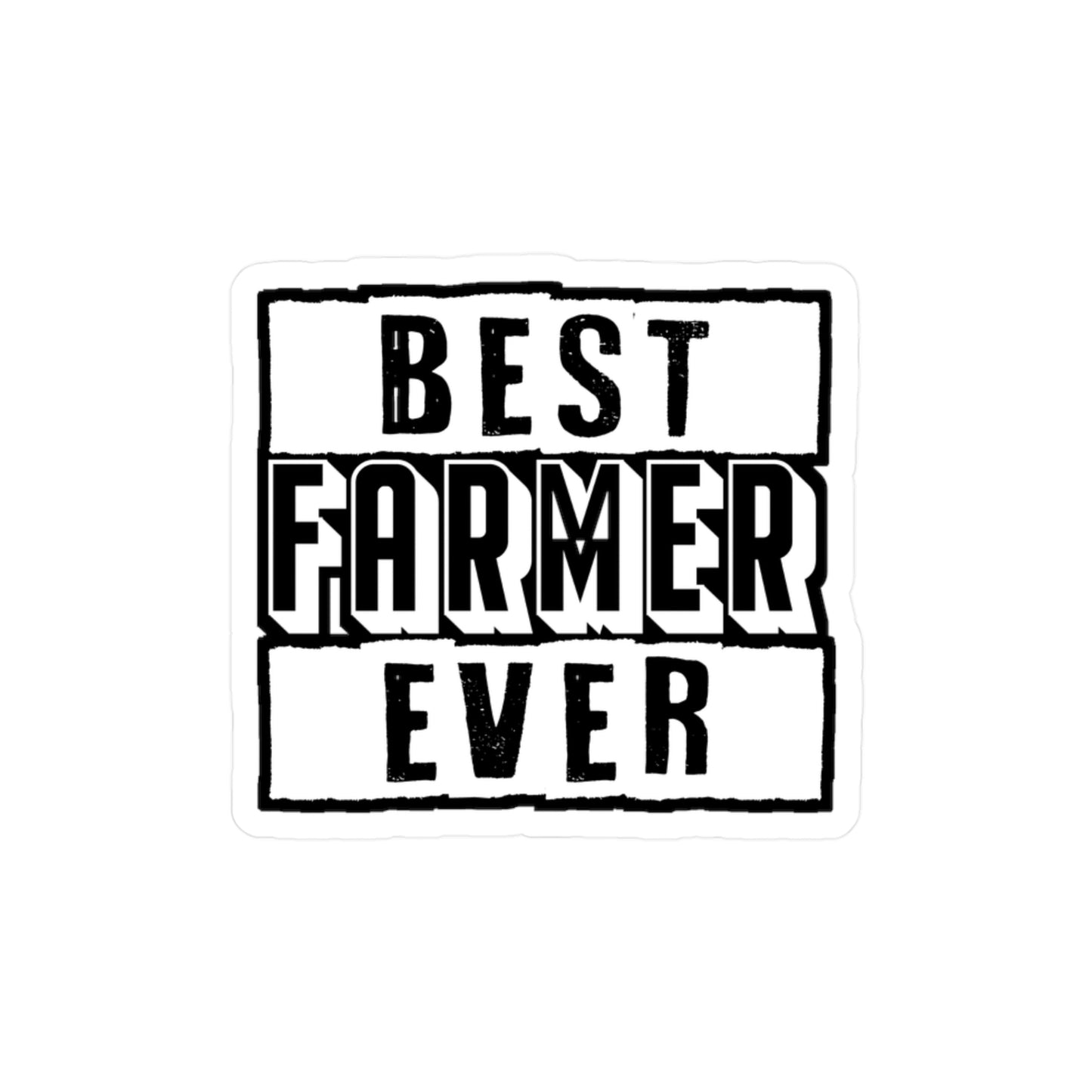 Best Farmer Ever - Farmer Sticker for Car Window Laptop Sticker. Water Bottle Sticker, Vinyl Farm Decal, Farming Sticker - Farmer Gift