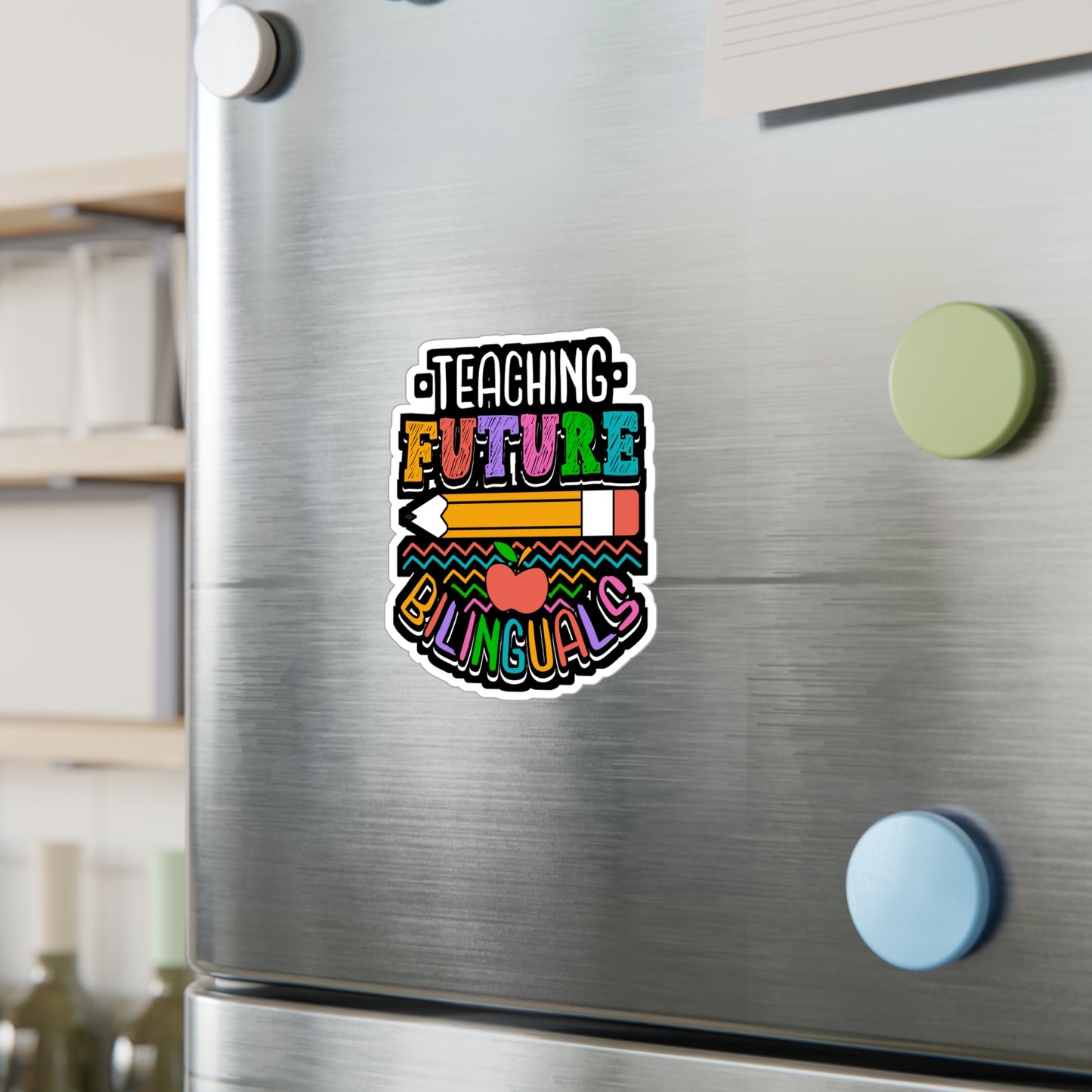 Teaching Future Bilinguals - Spanish Sticker for Laptop Sticker. Water Bottle Sticker, Vinyl Bilingual Decal - Spanish Gift
