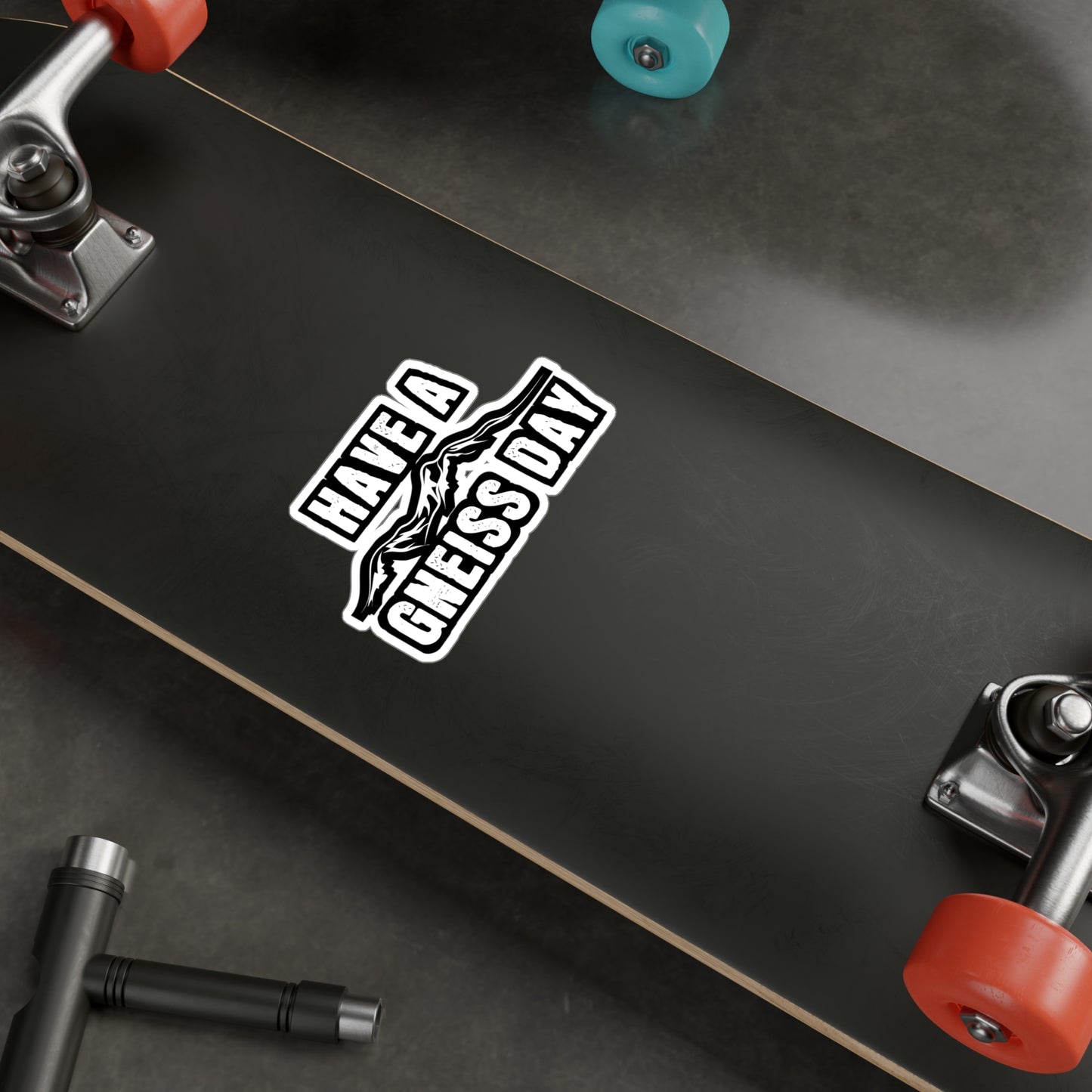 Have A Gneiss Day - Geology Sticker for Car Window Laptop Sticker. Water Bottle Sticker, Vinyl Geologist Decal, Rocks Sticker - Geology Gift