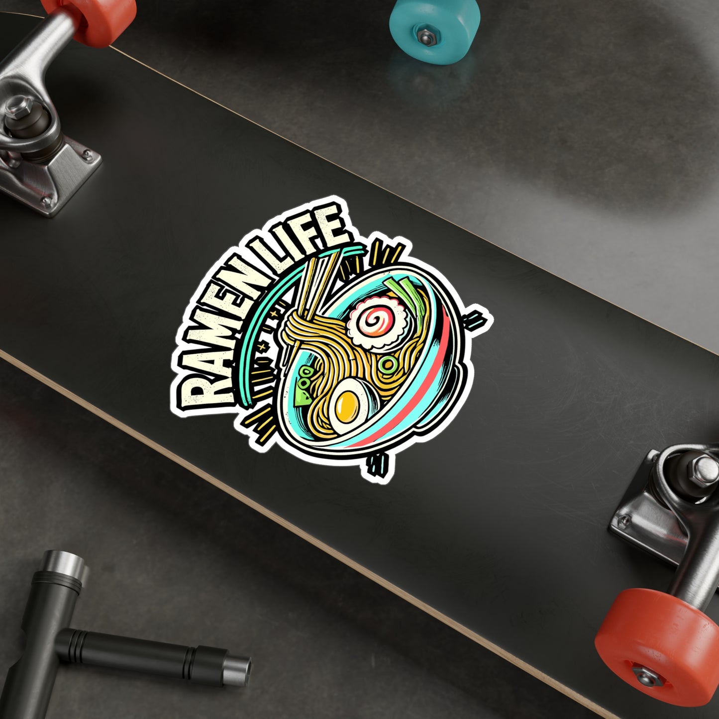 Ramen Life – Funny Ramen Noodles Sticker for Car, Laptop, Water Bottle, Window | Cute Vinyl Decal for Food Lovers, Anime Fans, Slurping Gift Idea, Japanese Accessory