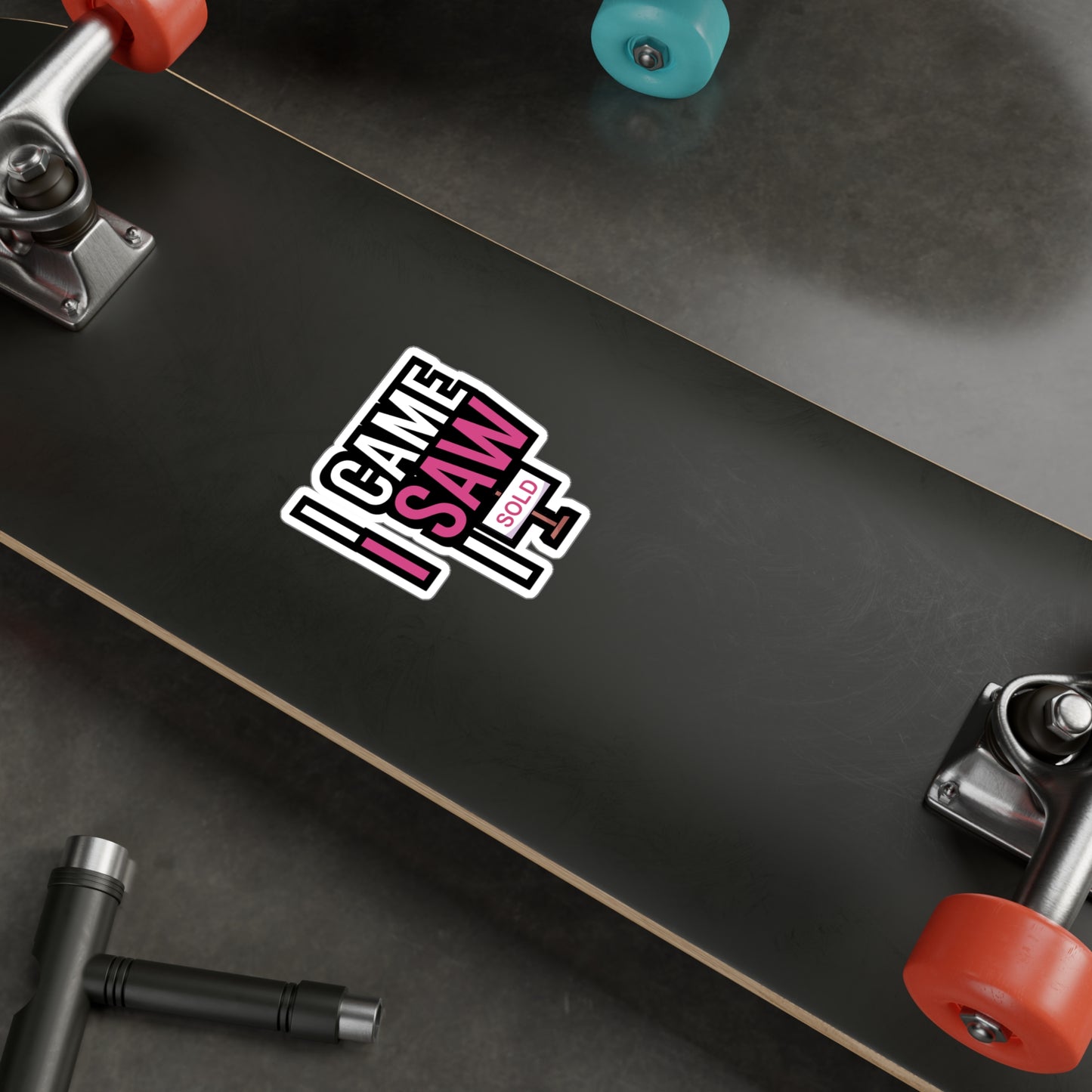 I came i saw i sold - Real estate Sticker for Wall, Laptop, Window, Truck, Car Real estate Gift Vinyl Real estate agent Decal Sticker