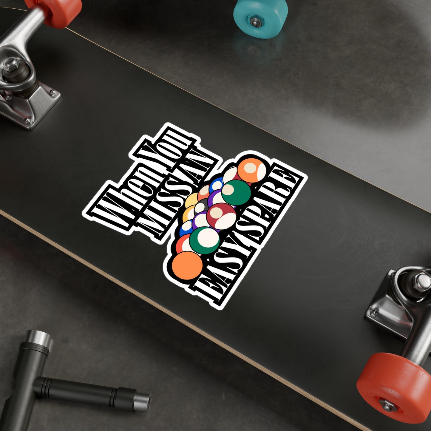 When You Miss An Easy Spare Bowling - Bowling Sticker for Laptop Sticker. Water Bottle Sticker, Vinyl Ten-pin Decal - Bowling Gift