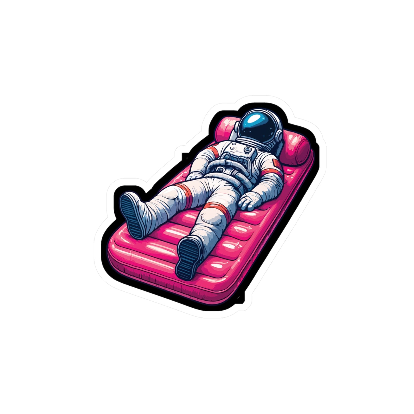 Vacation Astronaut - Astronaut Sticker for Laptop Sticker. Water Bottle Sticker, Vinyl Vacation Decal - Astronaut Gift