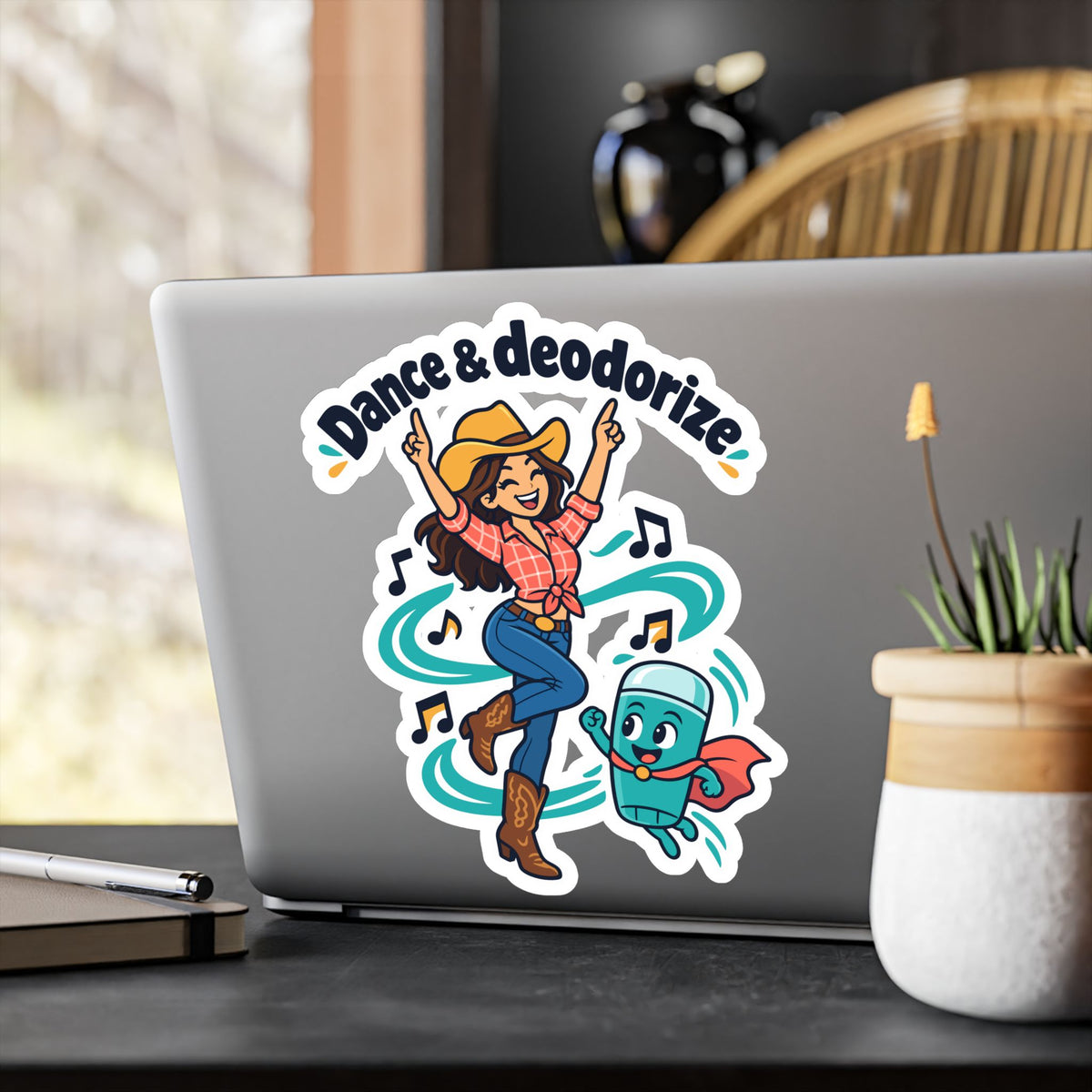 Line Dance Sticker - Dance & Deodorize Decals for the Country-Life Dancer, Western Laptop and Water Bottle Decor