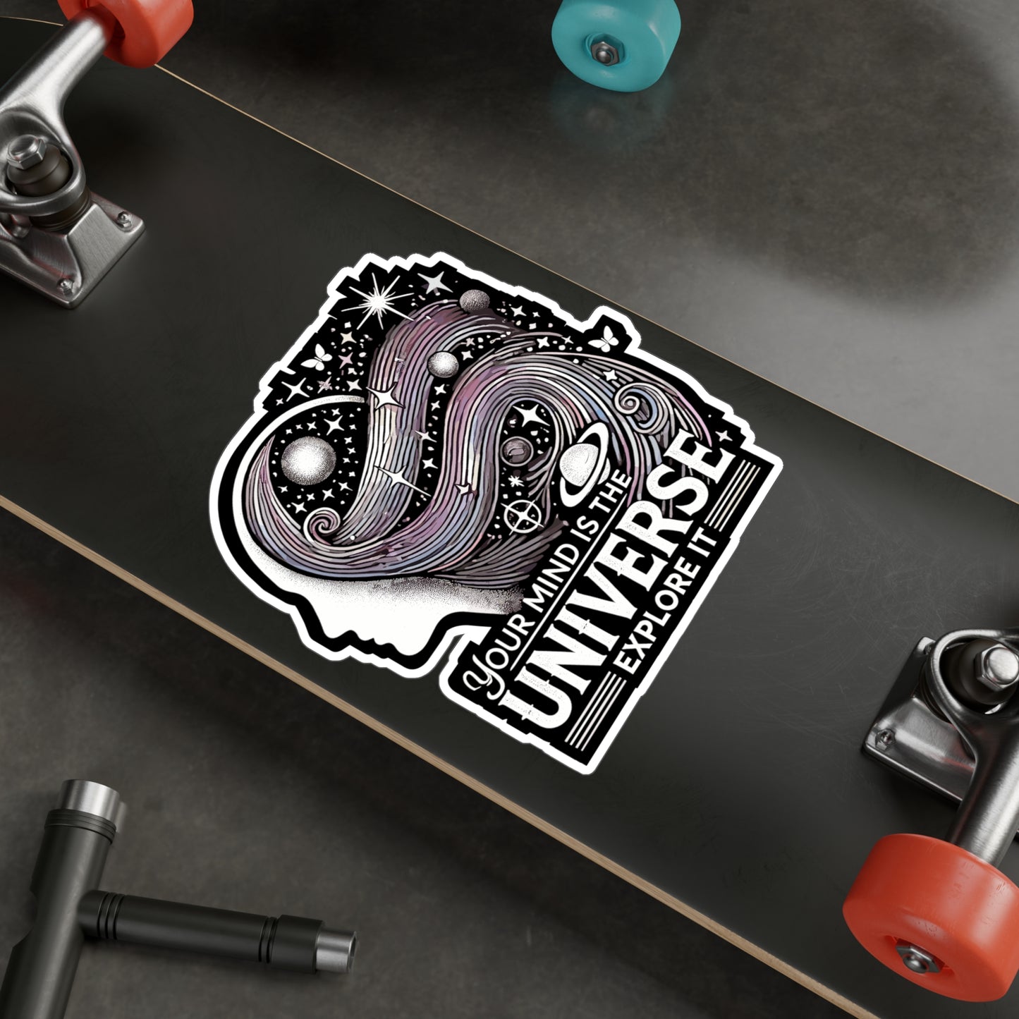 Your Mind is the Universe, Explore It - Universe Sticker for Laptop Sticker. Water Bottle Sticker, Vinyl Mind Decal - Universe Gift