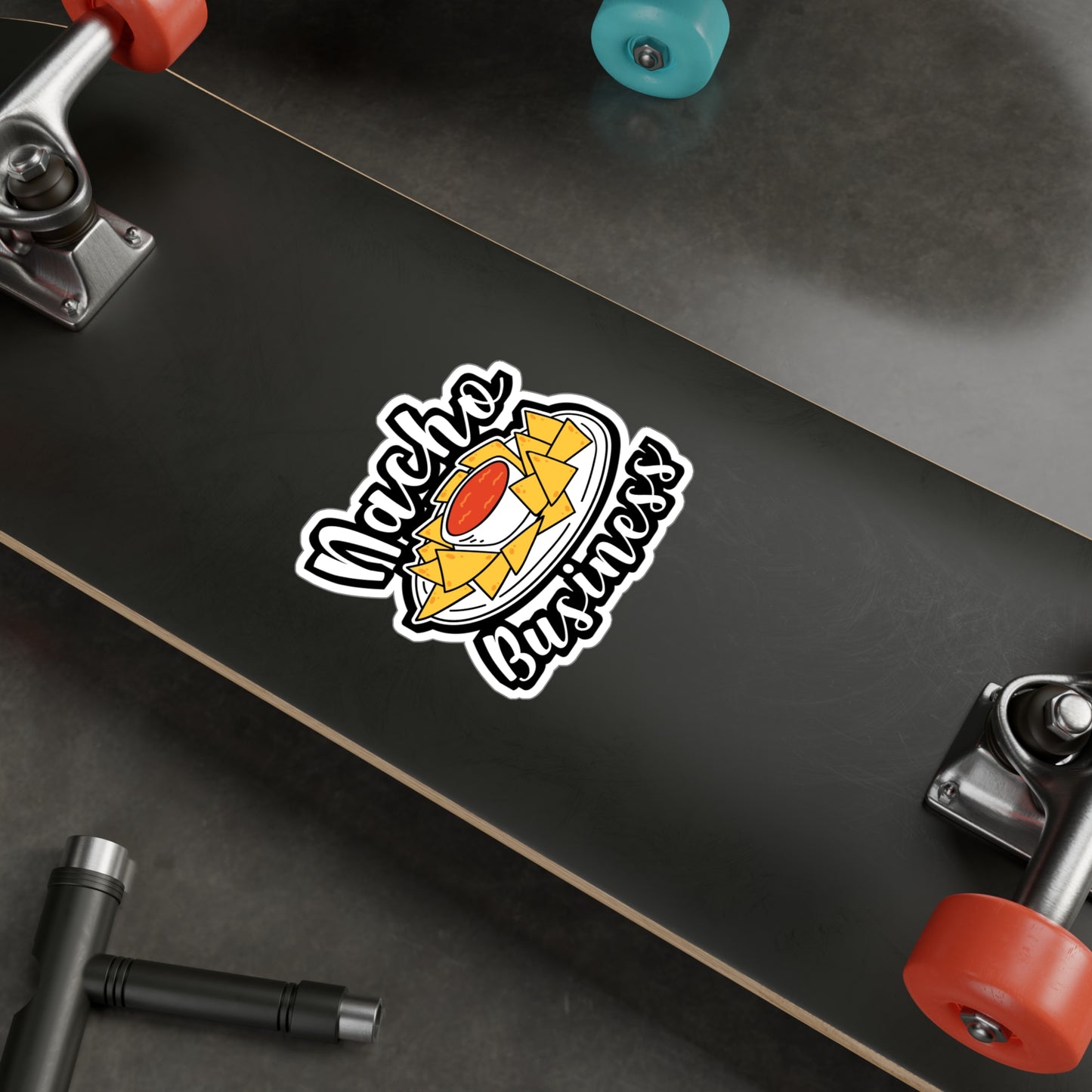 Nacho Business - Nachos Sticker for Car Window Laptop Sticker. Water Bottle Sticker, Vinyl Mexican Decal, Foodie Sticker - Nachos Gift