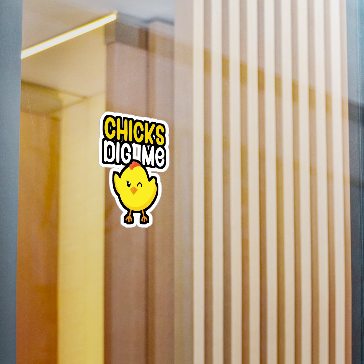 Chicks dig me - Farmer Sticker for Wall, Laptop, Window, Truck, Car Farmer Gift Vinyl Funny Decal Sticker