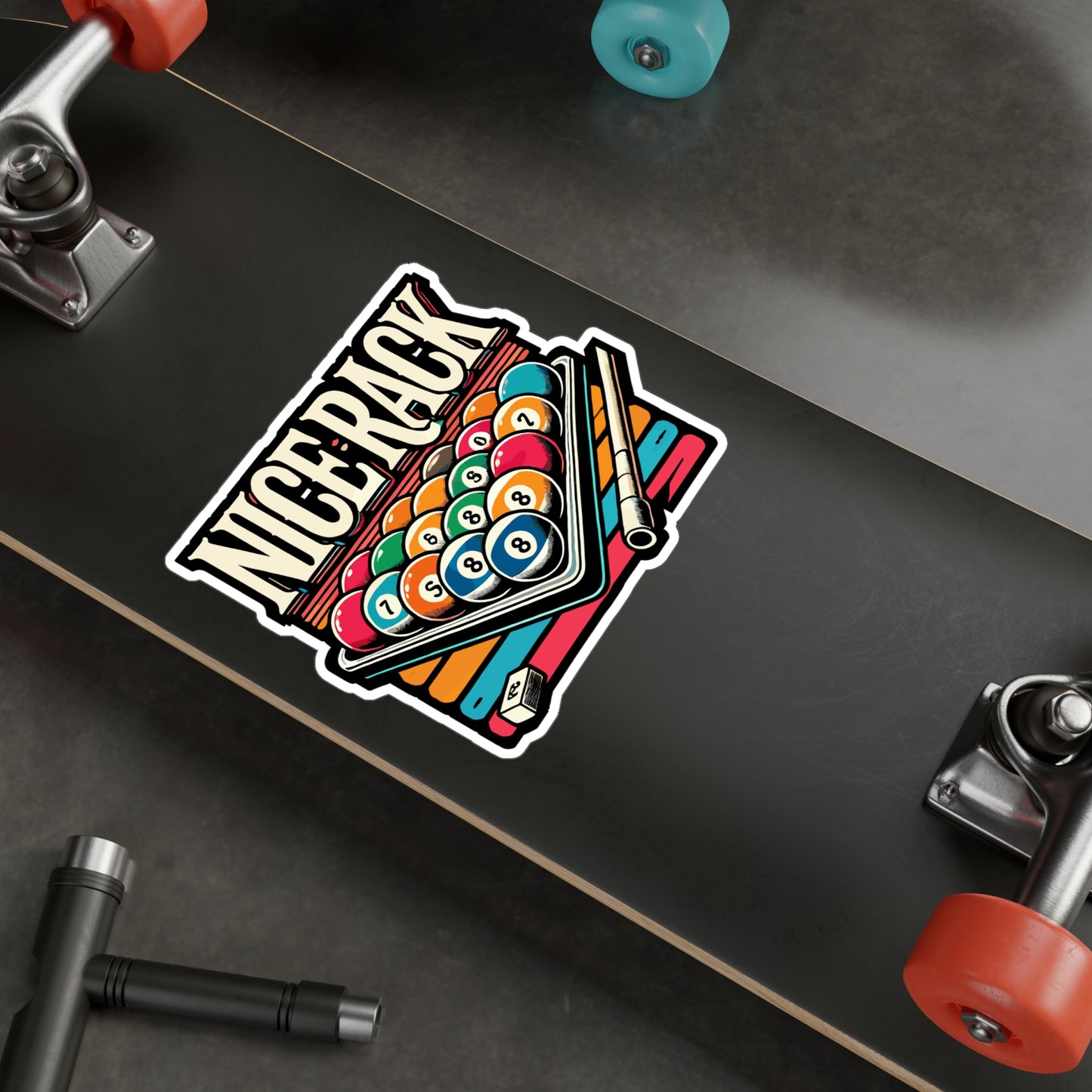 Nice Rack - Billiards Sticker for Car Window Laptop Sticker. Water Bottle Sticker, Vinyl Pool Decal, Nice rack Sticker - Billiards Gift