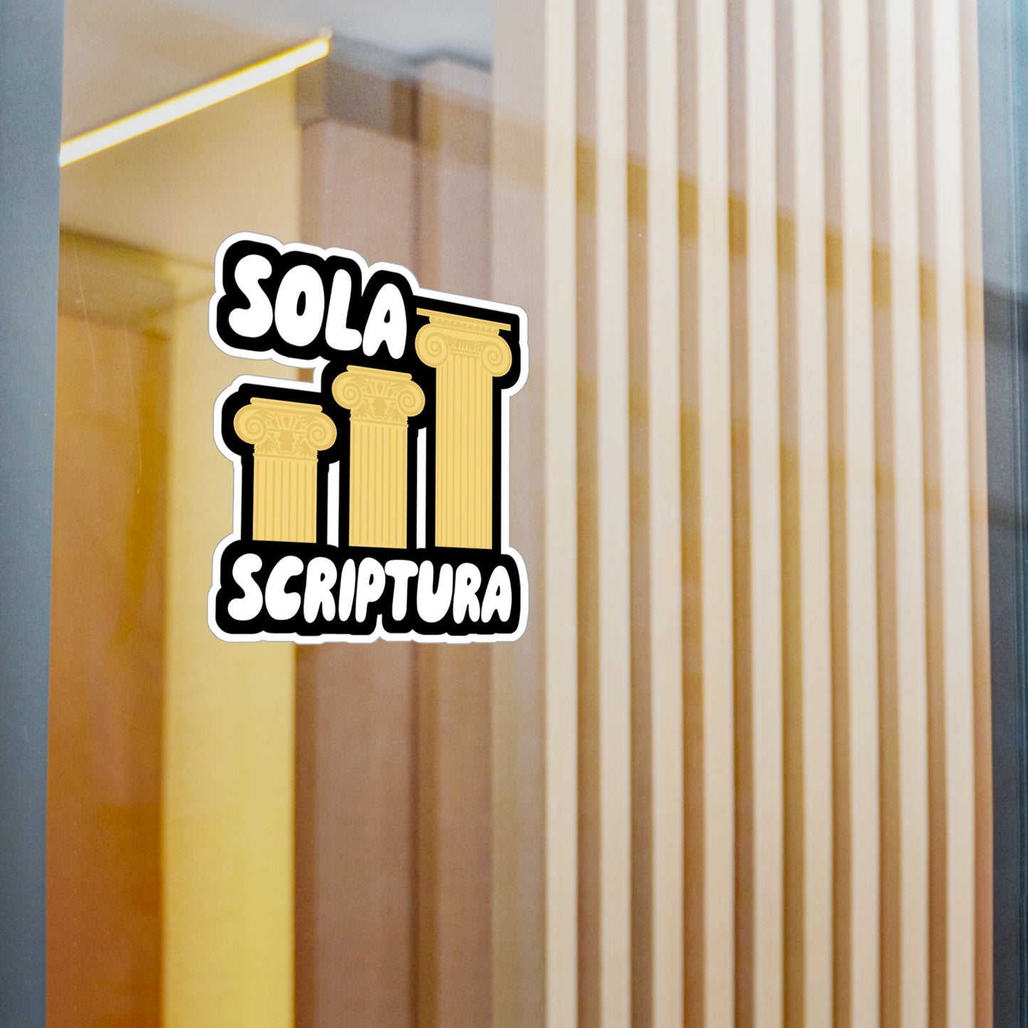 Sola Scriptura - Theology Sticker for Wall, Laptop, Window, Truck, Car Theology Gift Vinyl Christian Decal Sticker