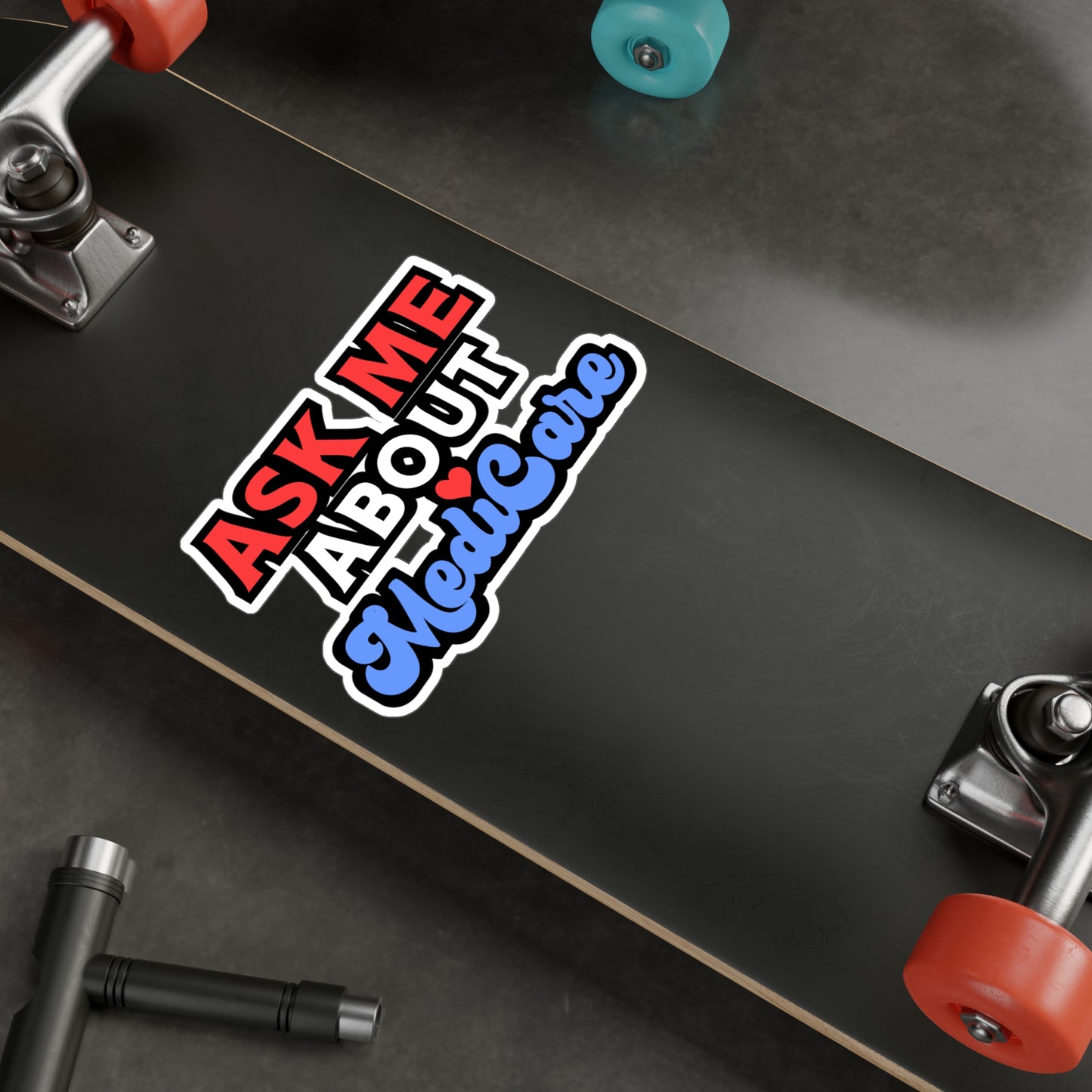 Ask Me About MediCare | Insurance-agent Sticker | Policy Decals | Premium Laptop Sticker | Insurance-agent Gift | Policy Gift