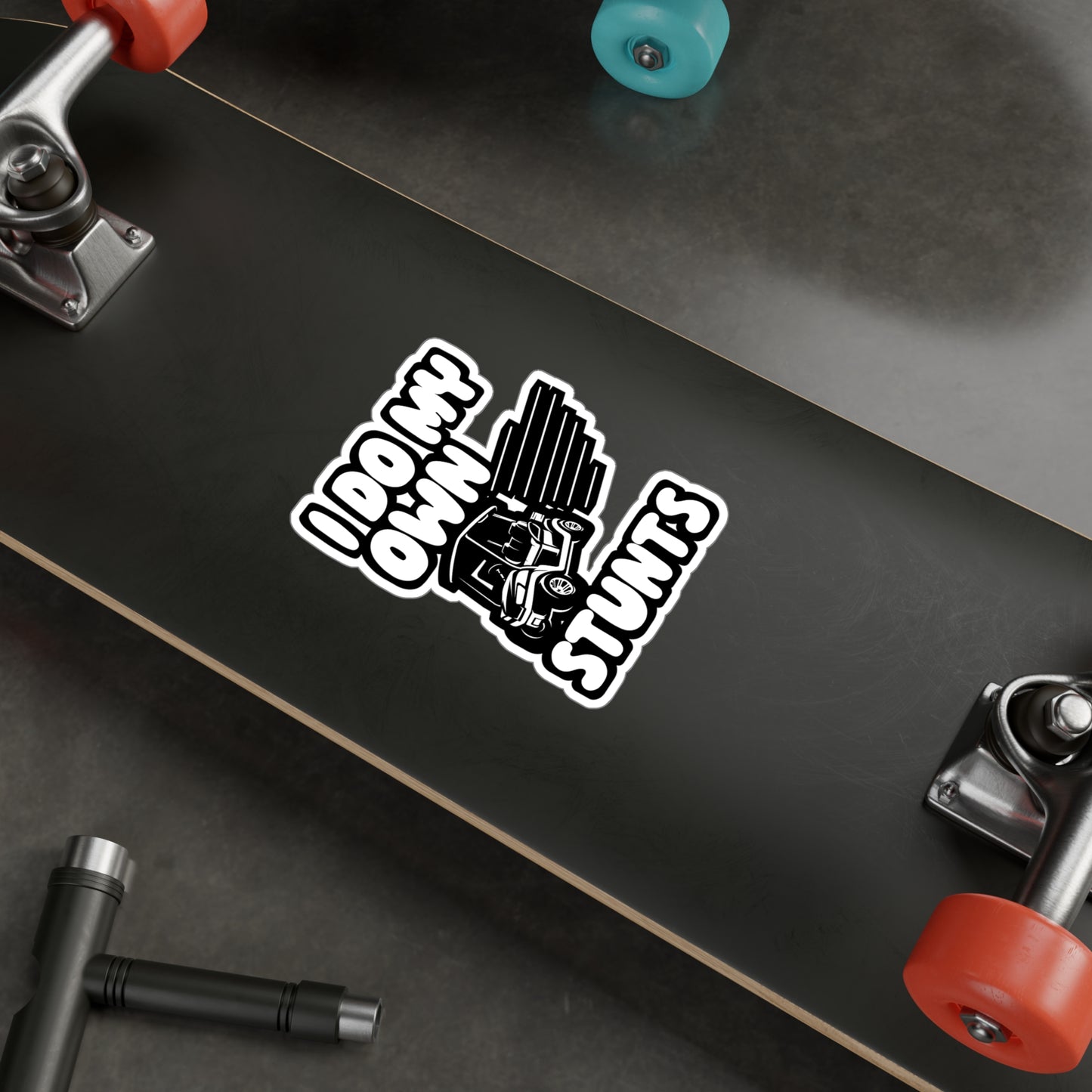 I Do My Own Stunts - Golf Sticker for Wall, Laptop, Window, Truck, Car Golf Gift Vinyl Golfing Decal Sticker